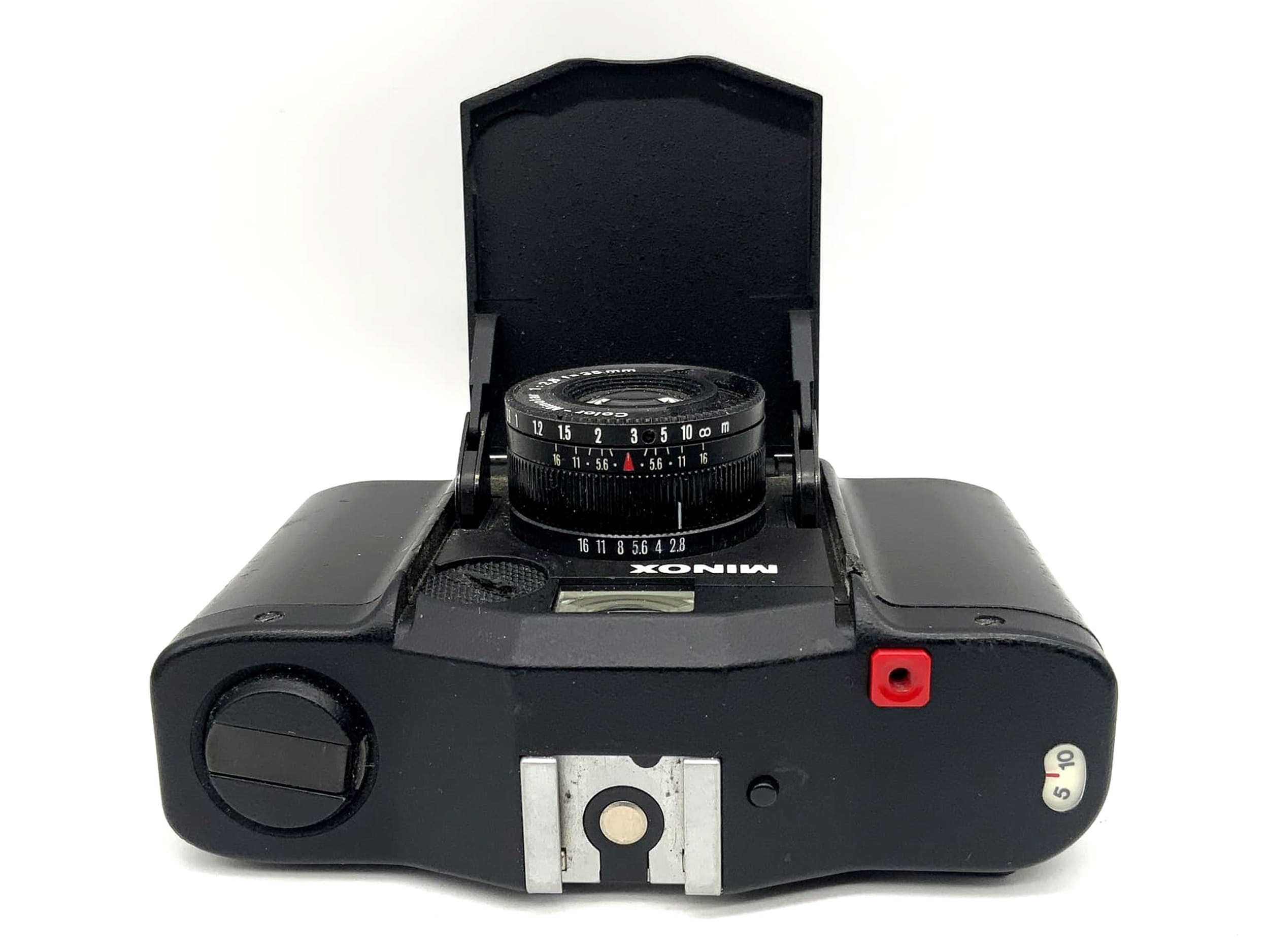 Minox 35 EL rangefinder camera with Color Minotar 1:2.8 35mm Point&amp;Shoot lens! Light meter defective!