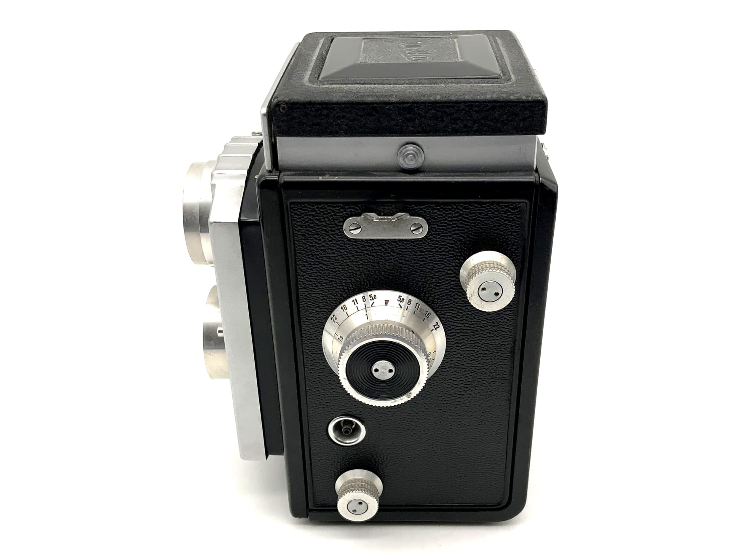 Welta Weltaflex TLR with Meyer Optik Trioplan 1:3.5/75mm red V Vebur twin-lens reflex