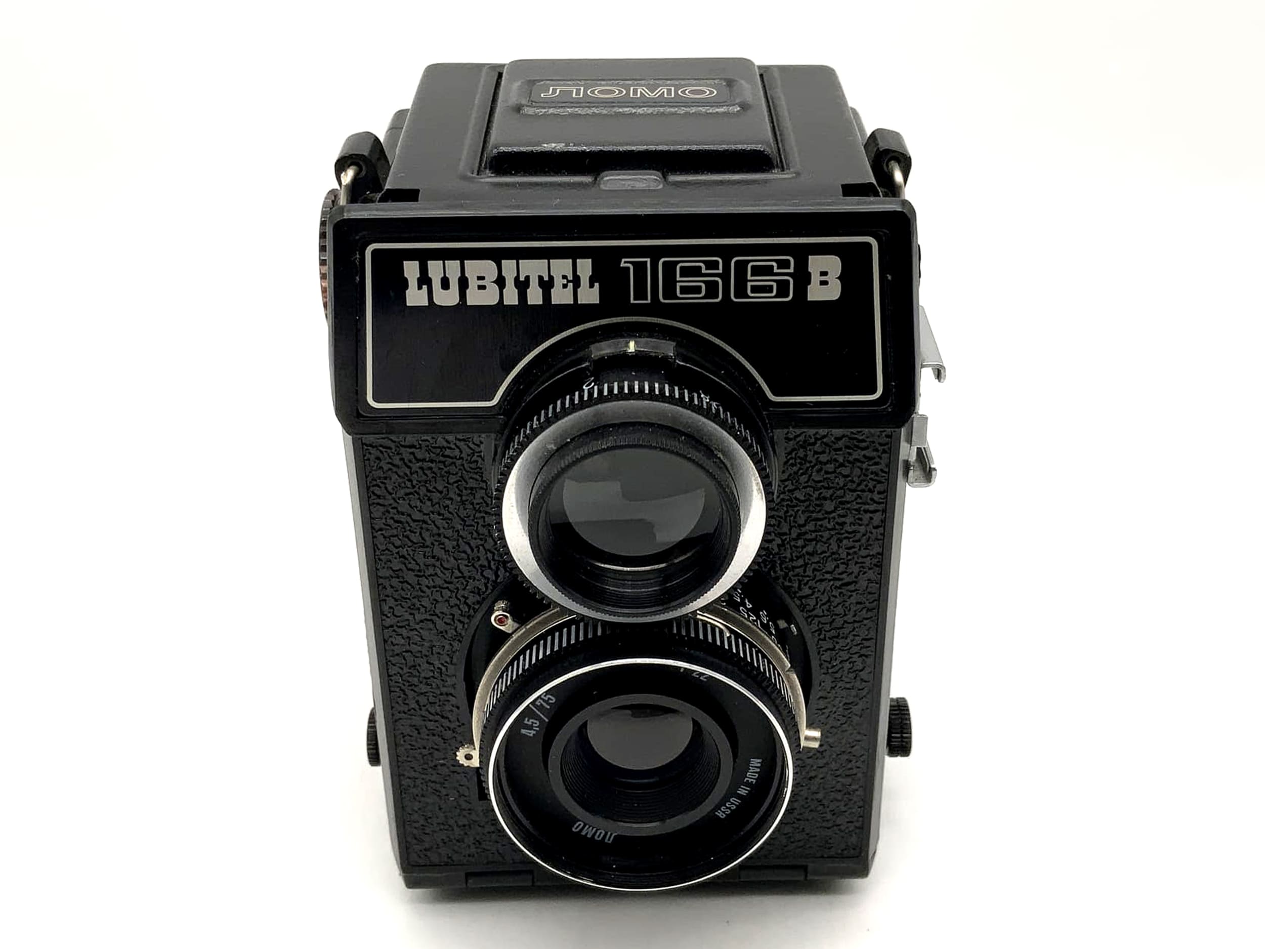 Lomo Lubitel 166B TLR with T-22 4.5/75 USSR twin-lens camera, defective