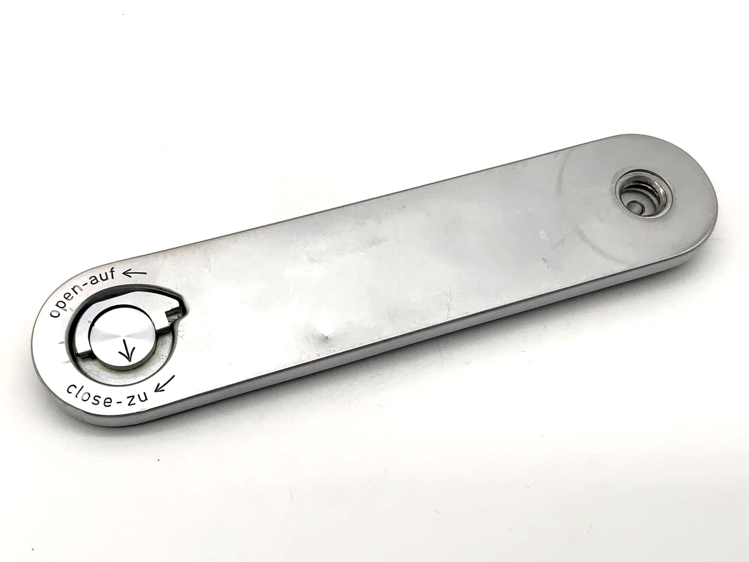 Leica base plate IIIf with dent, camera spare part