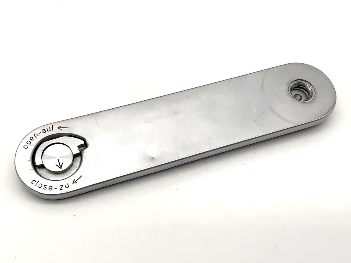 Leica base plate IIIf with dent, camera spare part
