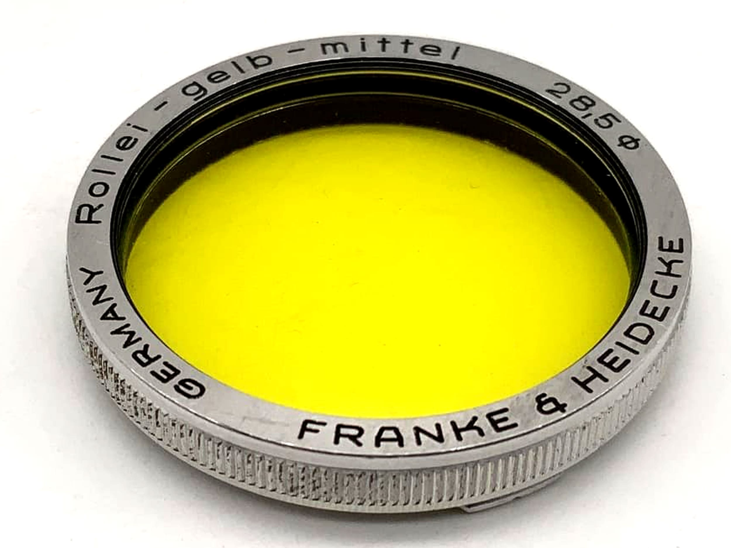 Rollei medium yellow color filter for Rolleiflex f/3.5 Tessar/Xenar (RI)
