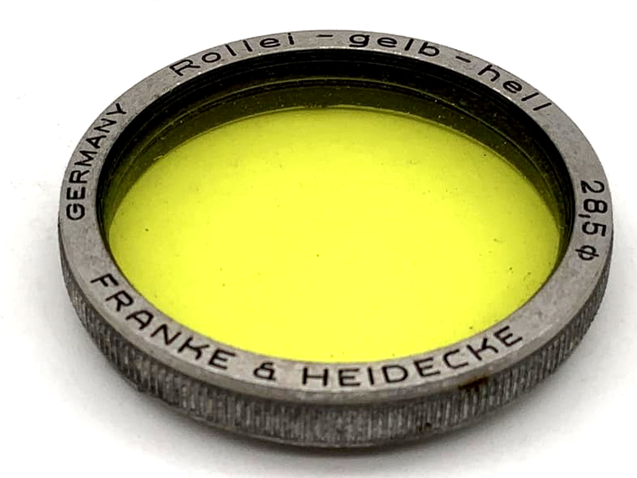 Rollei color filter yellow light yellowlight for Rolleiflex f/3.5 Tessar/ Xenar (RI)