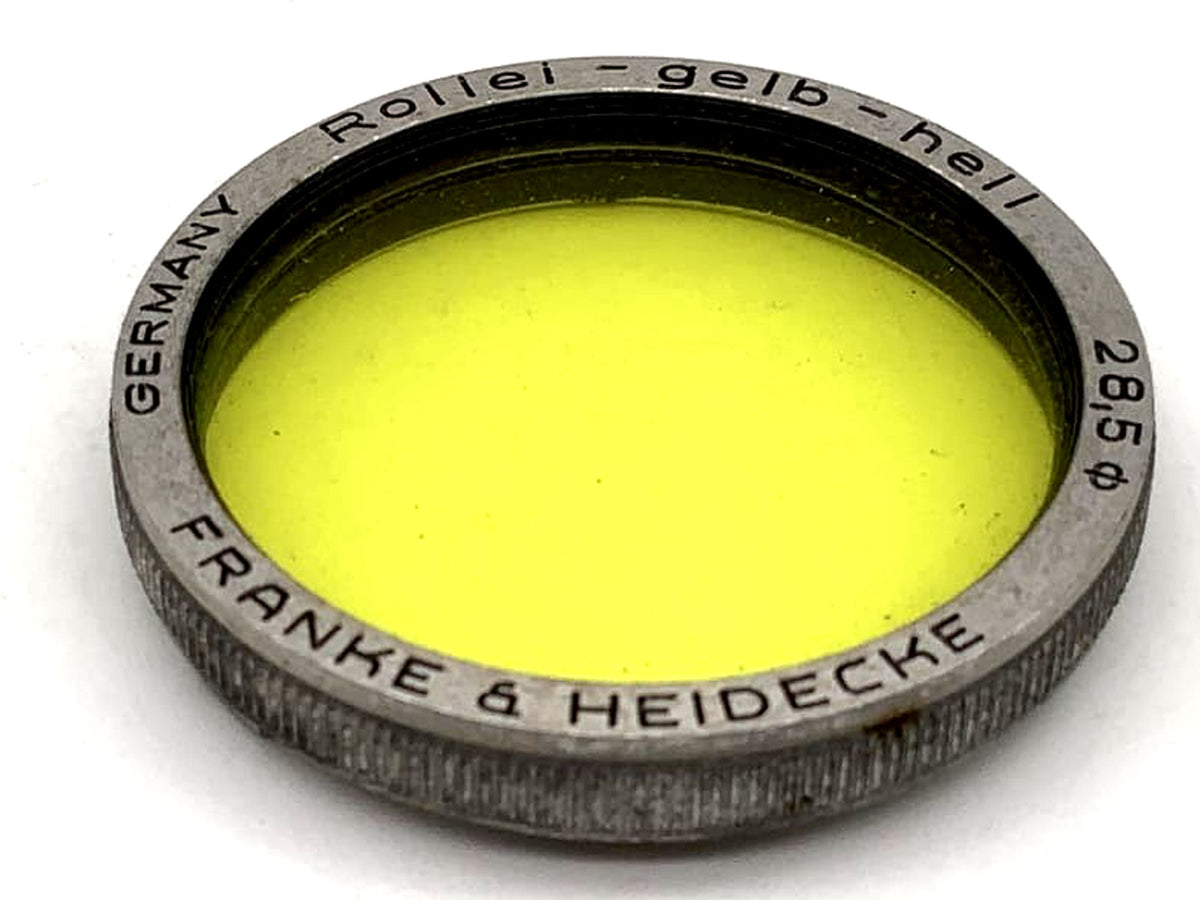 Rollei color filter yellow light yellowlight for Rolleiflex f/3.5 Tessar/ Xenar (RI)
