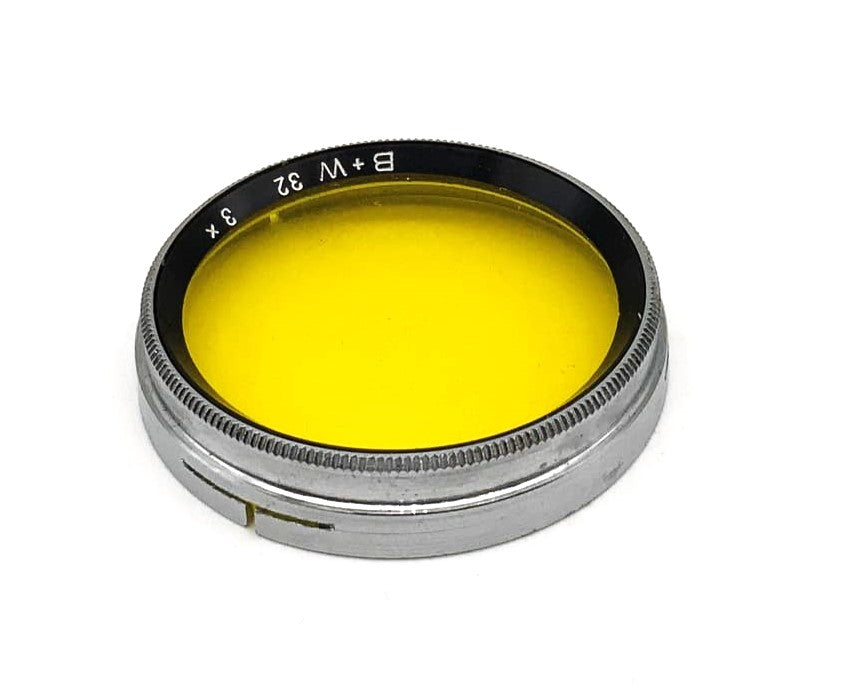 B+W Color Filter 32 3x Yellow Yellow Plug-in Filter Slip On (32mm)