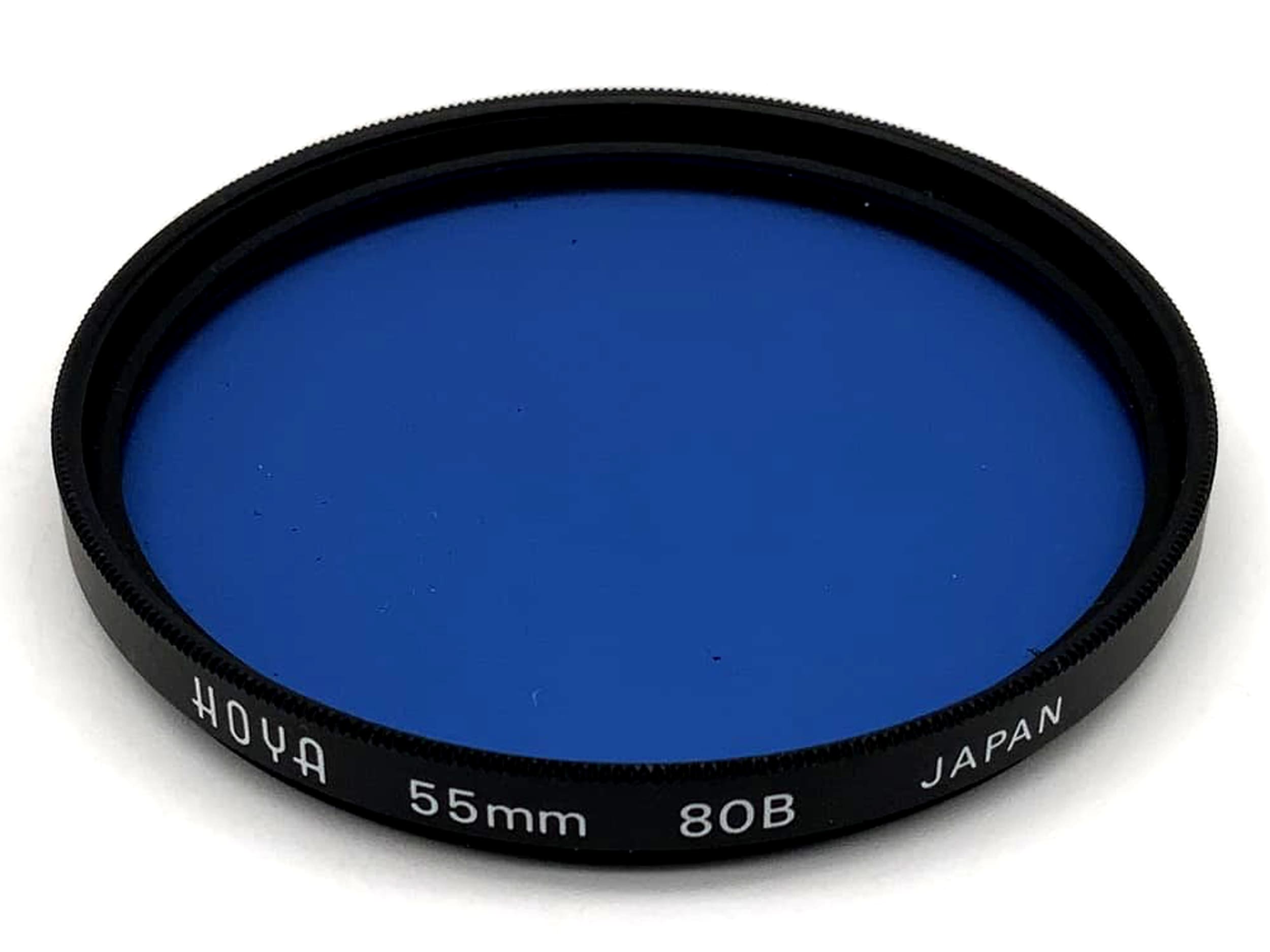 Hoya Color Filter 80B Blue Filter 55mm Circular Filter Thread M55