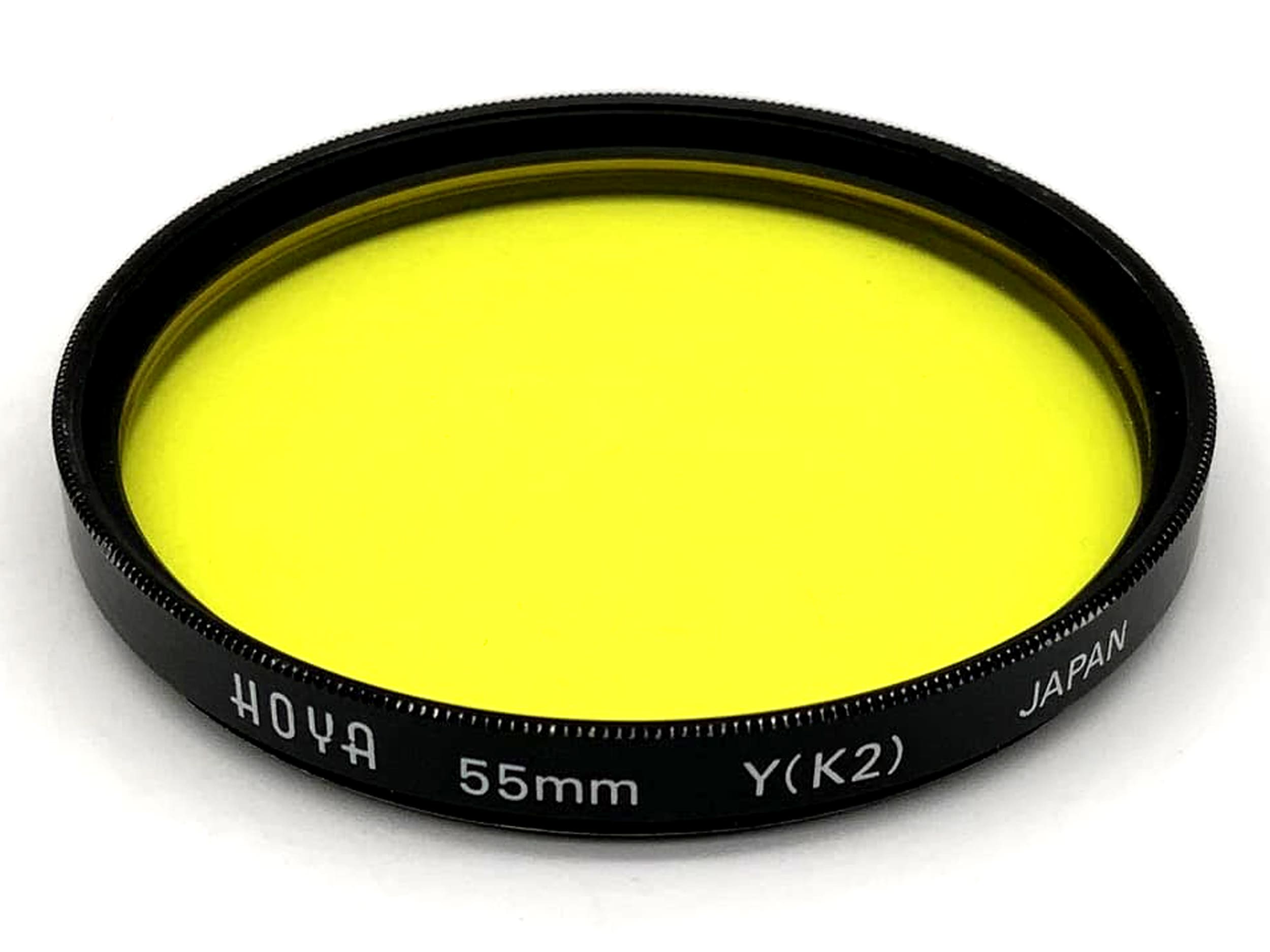 Hoya Color Filter Y(K2) Yellow Filter 55mm Circular Filter Thread M55