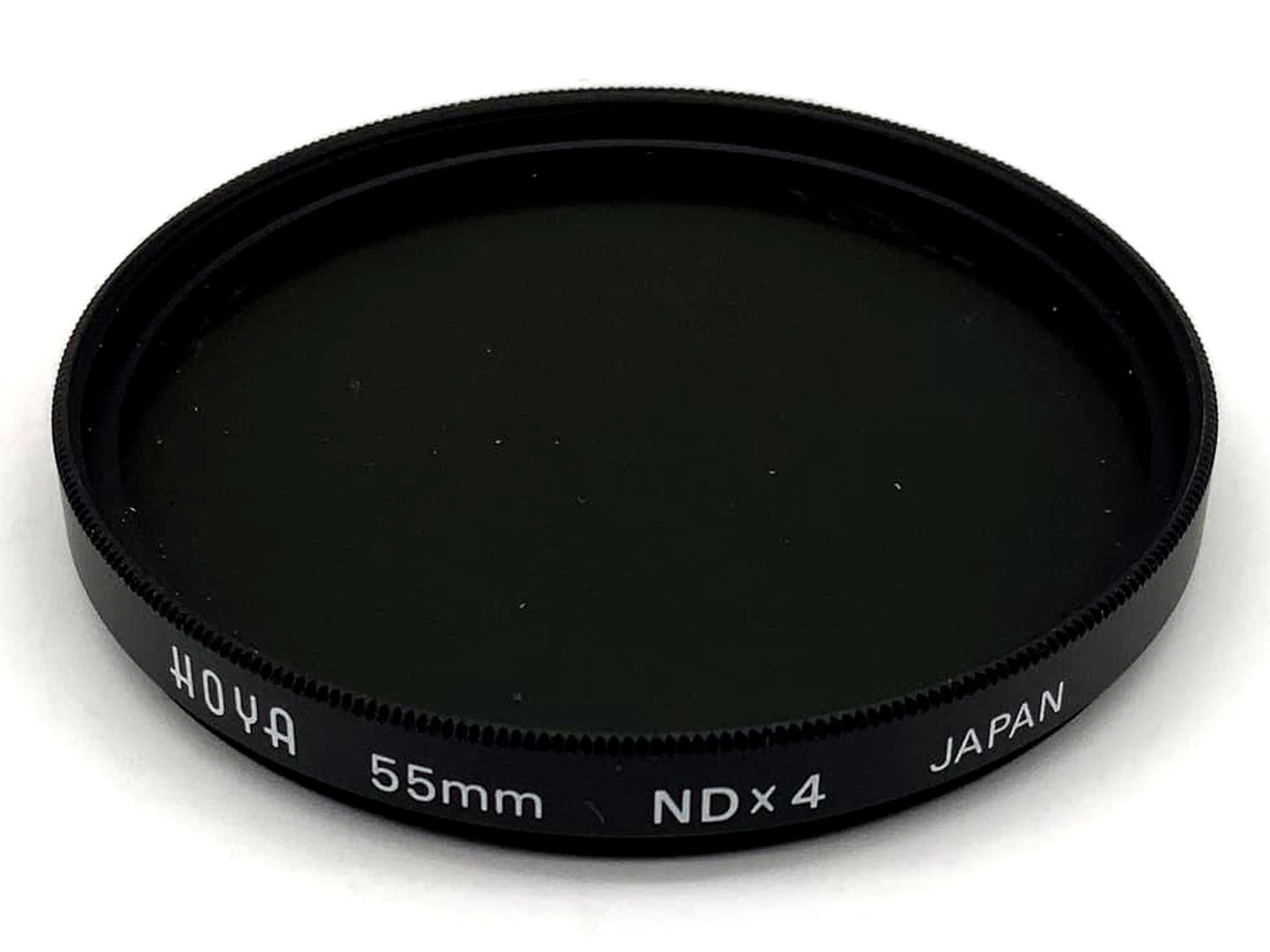 Hoya NDx4 grey color filter, 55mm circular, M55