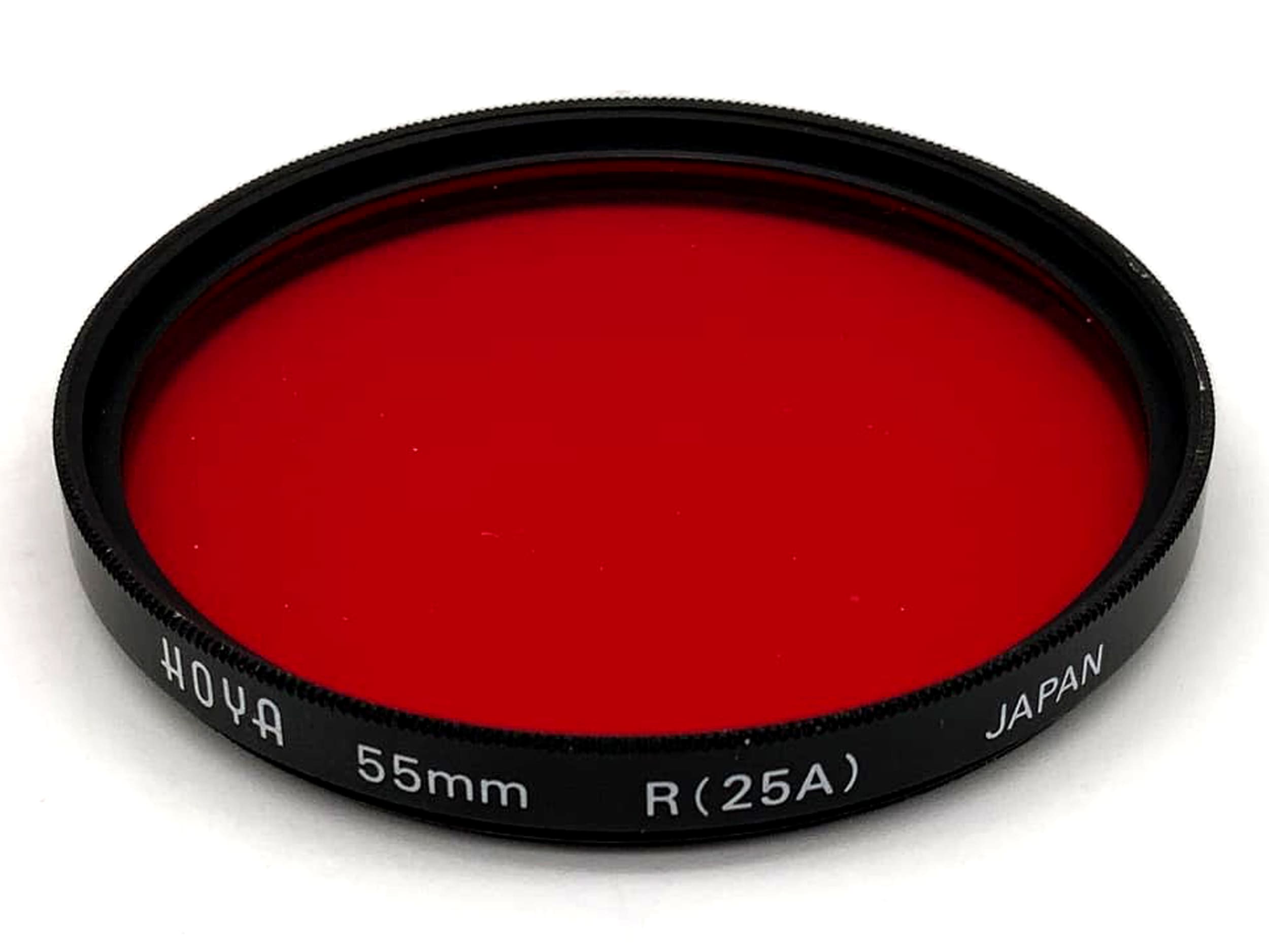 Hoya color filter R(25A) dark red filter 55mm circular M55