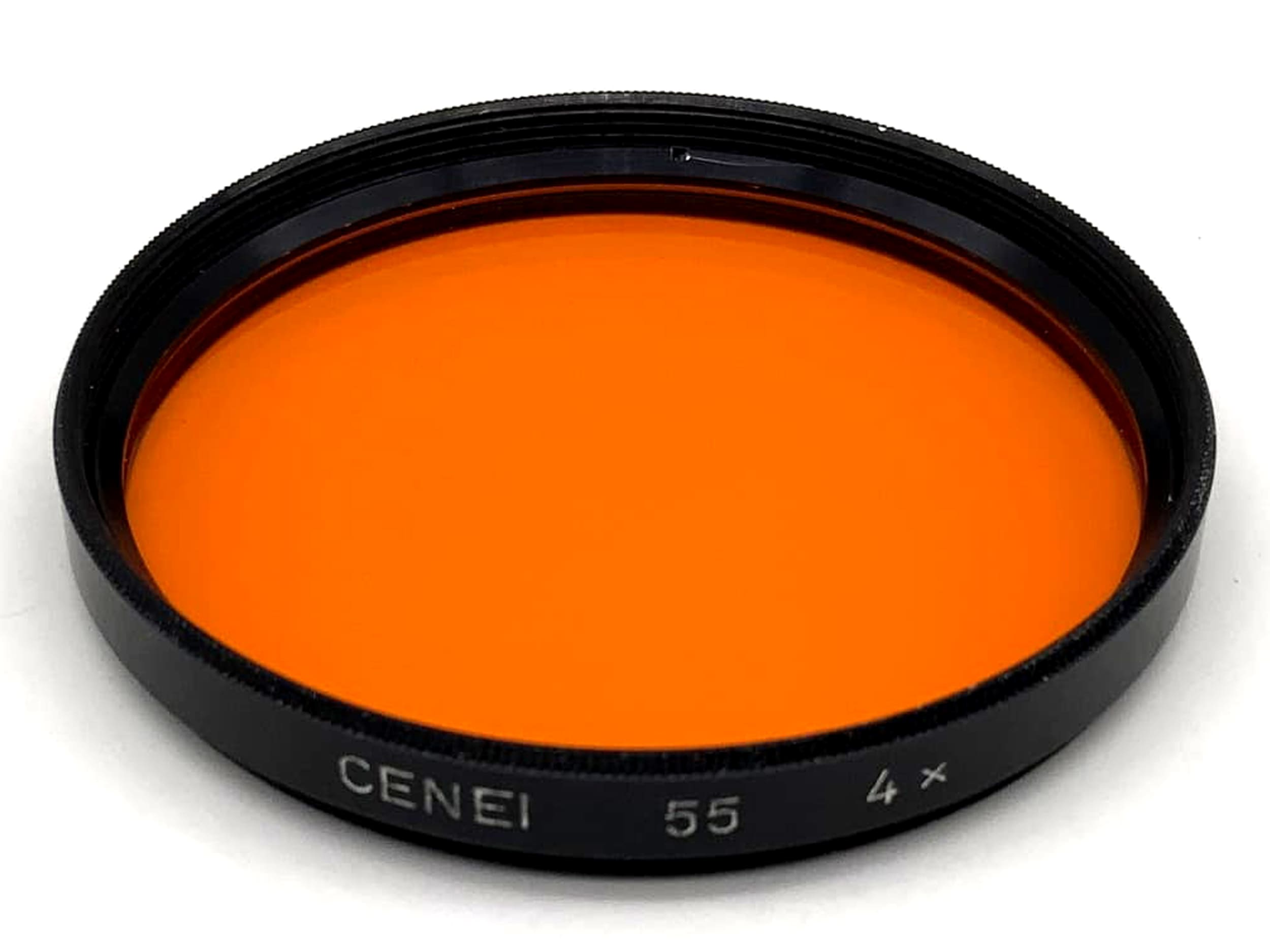 Cenei orange color filters, 4x filters, 55mm circular, filter thread M55