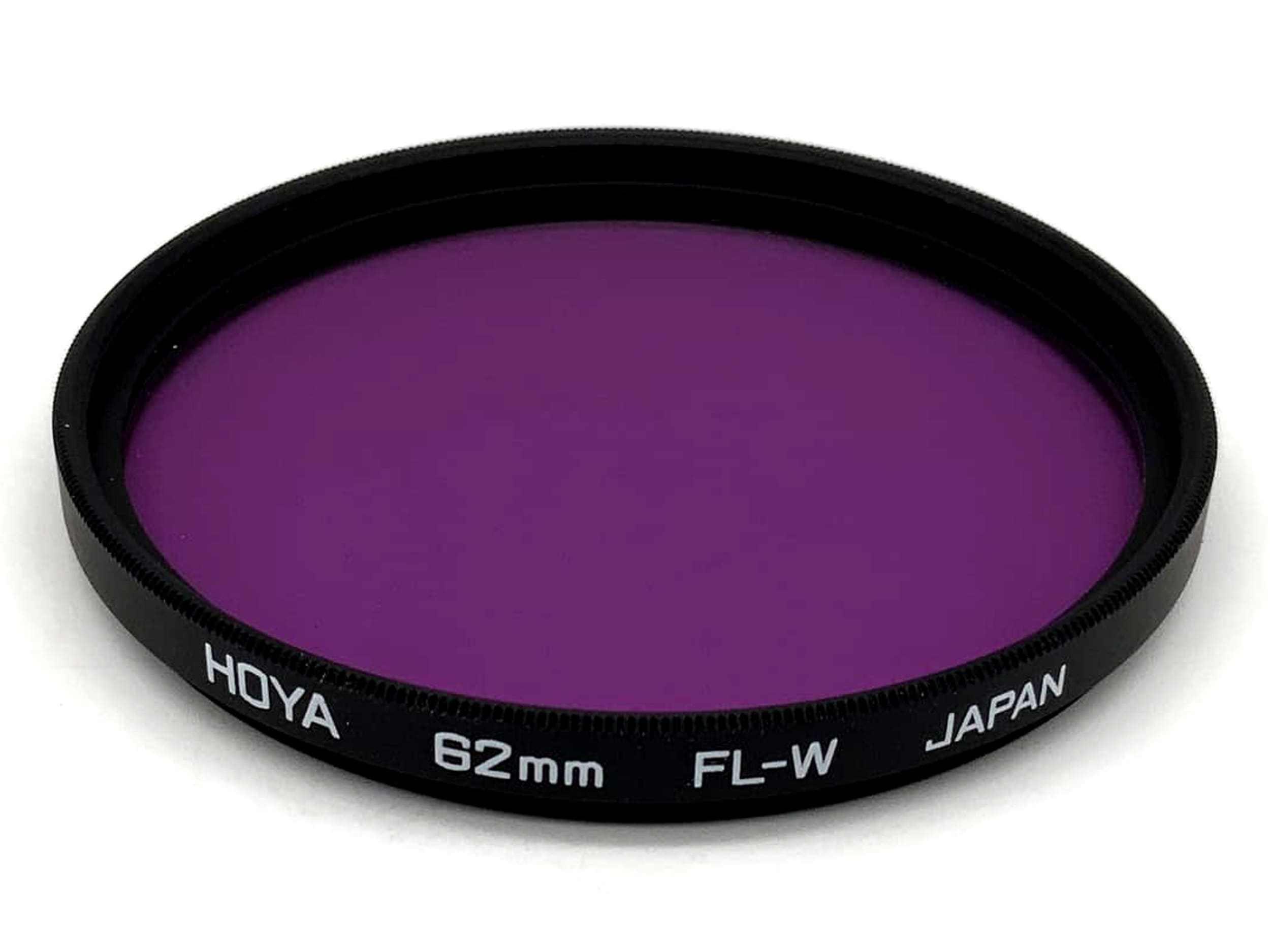 Hoya FL-W Correction Filter, Purple Color Filter, 62mm, M62 Filter Thread