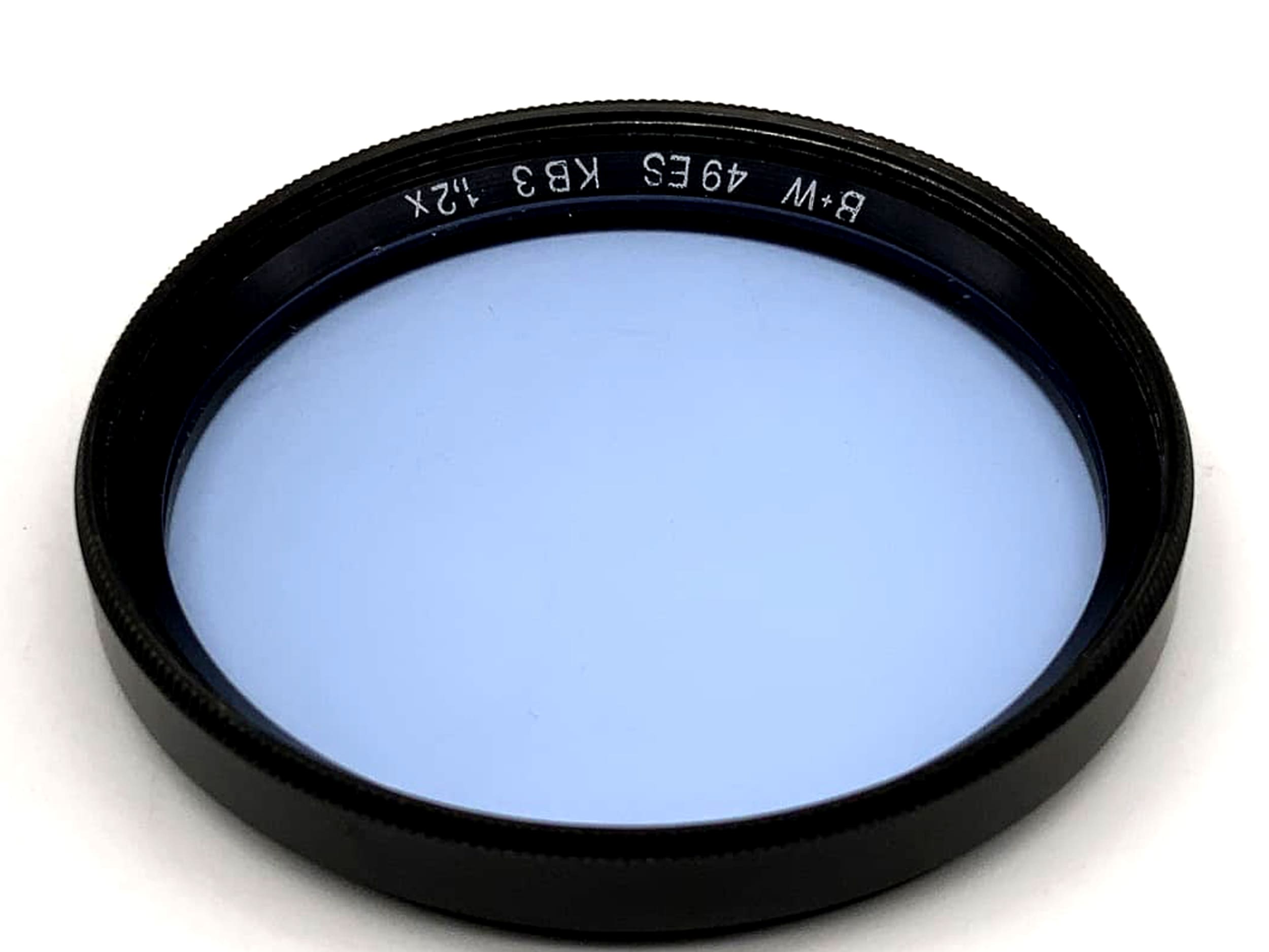 B+W Blue Color Filter KB3 1.2x Blue Filter 49mm Circular Filter Thread M49