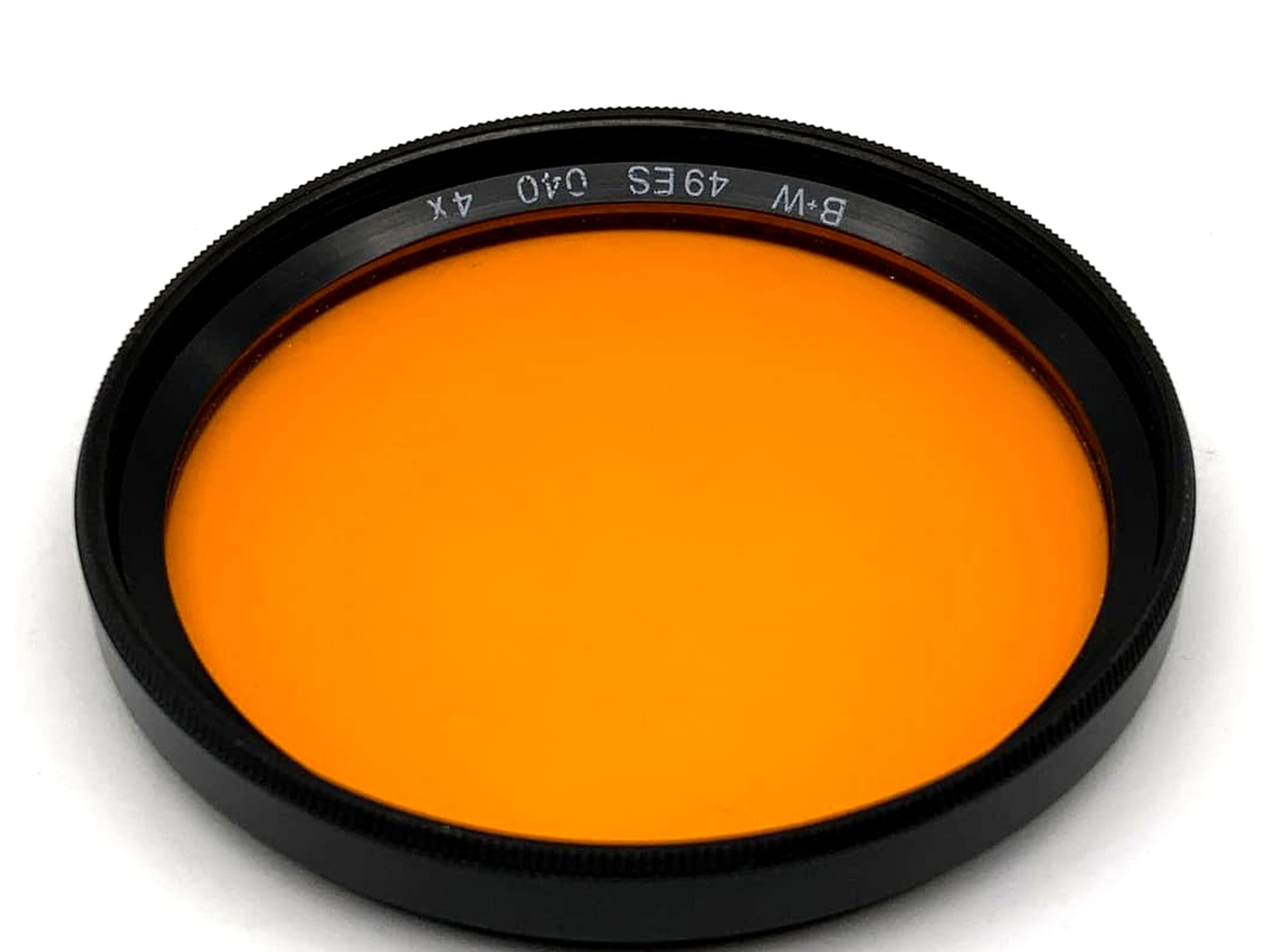 B+W orange color filters 040, 4x filters, 49mm circular, filter thread M49