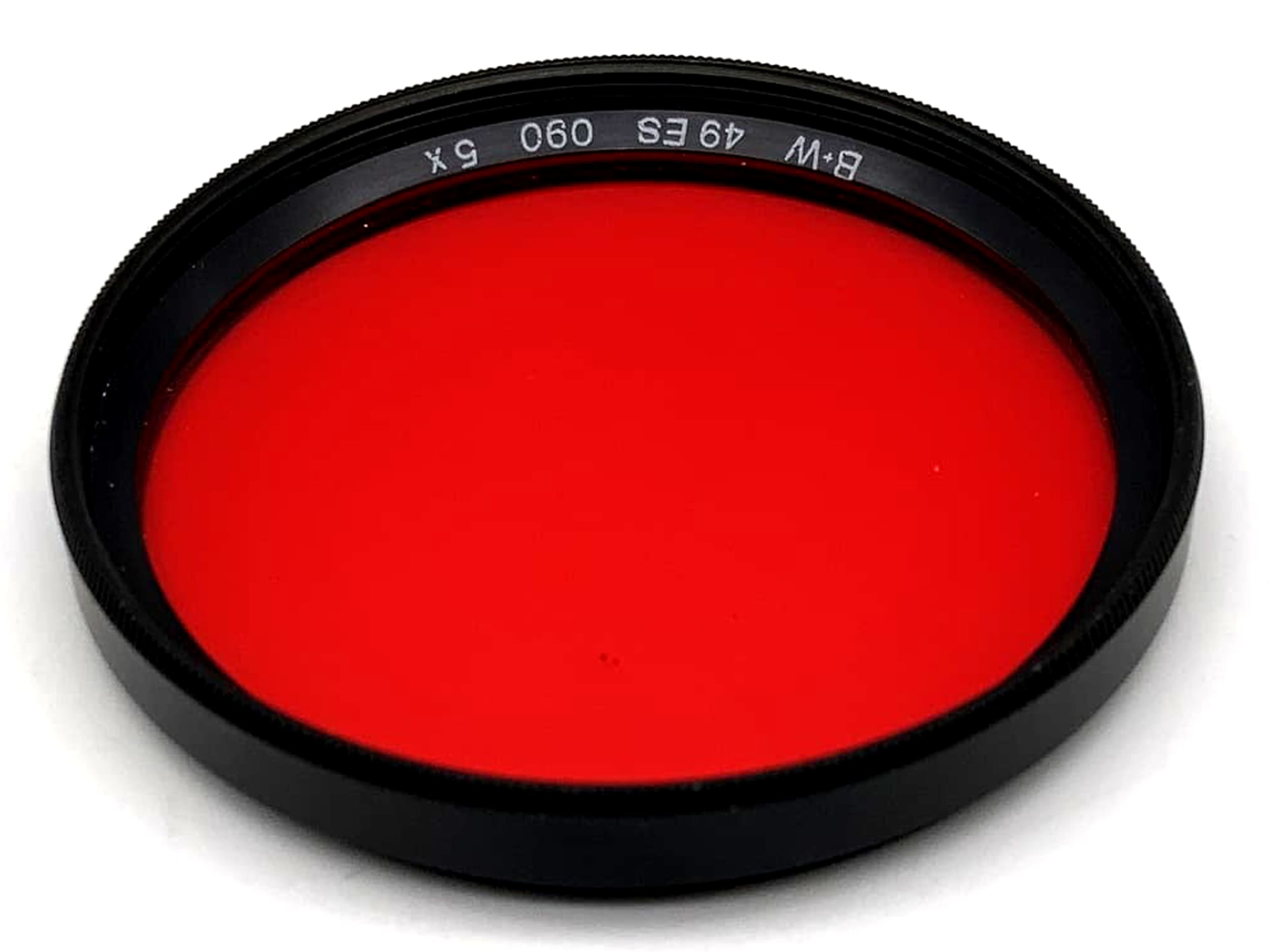 B+W Color Filter Red 090 5x red Filter 49mm Circular Filter Thread M49