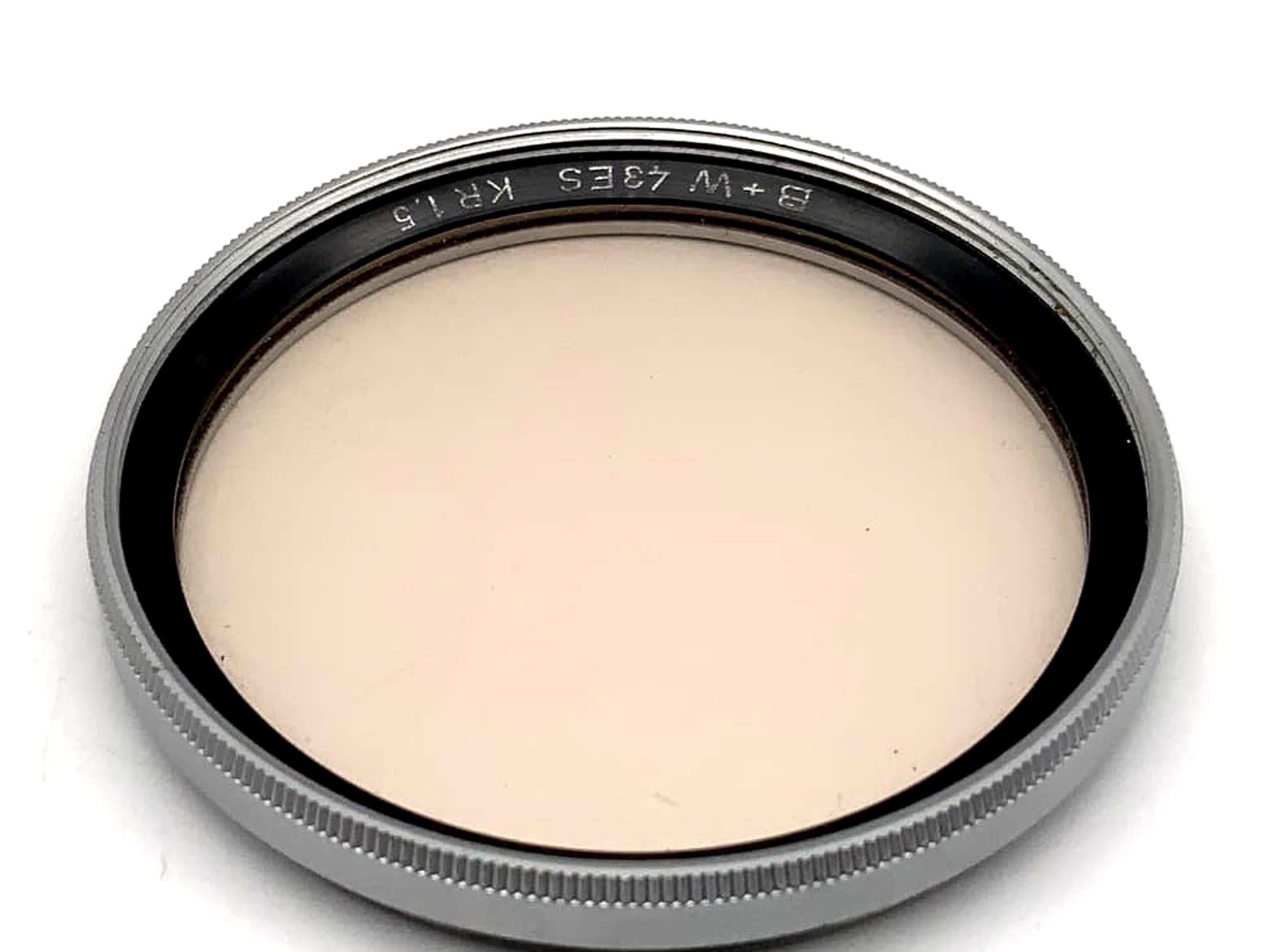 B+W Correction Filter KR1.5, 43mm Circular, M43 Filter Thread