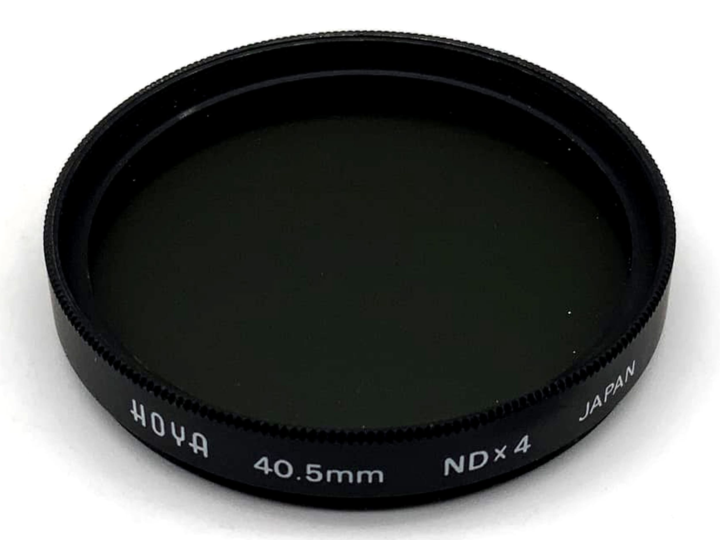 Hoya ND x4 gray filter, 40.5mm circular, M40 filter thread