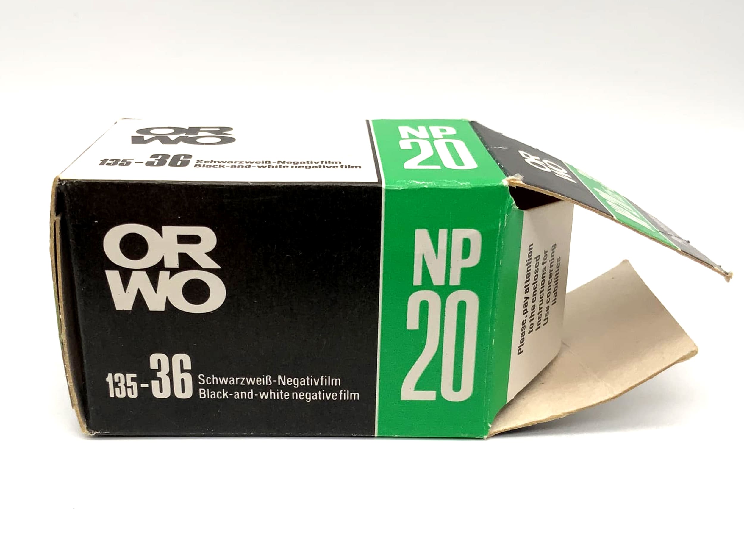 VEB 35mm/135 Print Film Black and White ORWO NP20 36 images ISO 80 expired