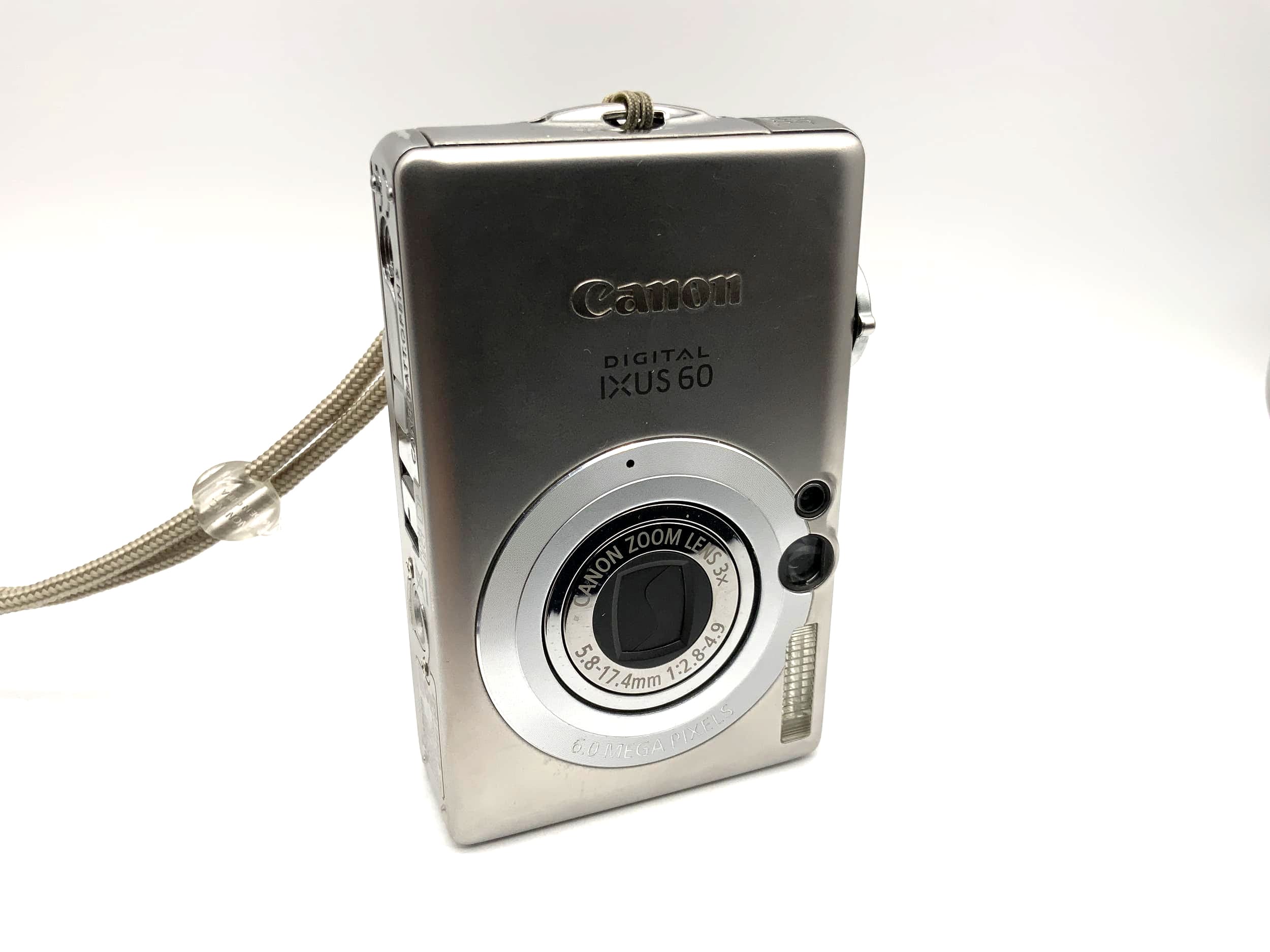 Canon IXUS 60 digital camera with zoom lens 5.8-17.4mm 1:2.8-4.9 6.0 mega pixels