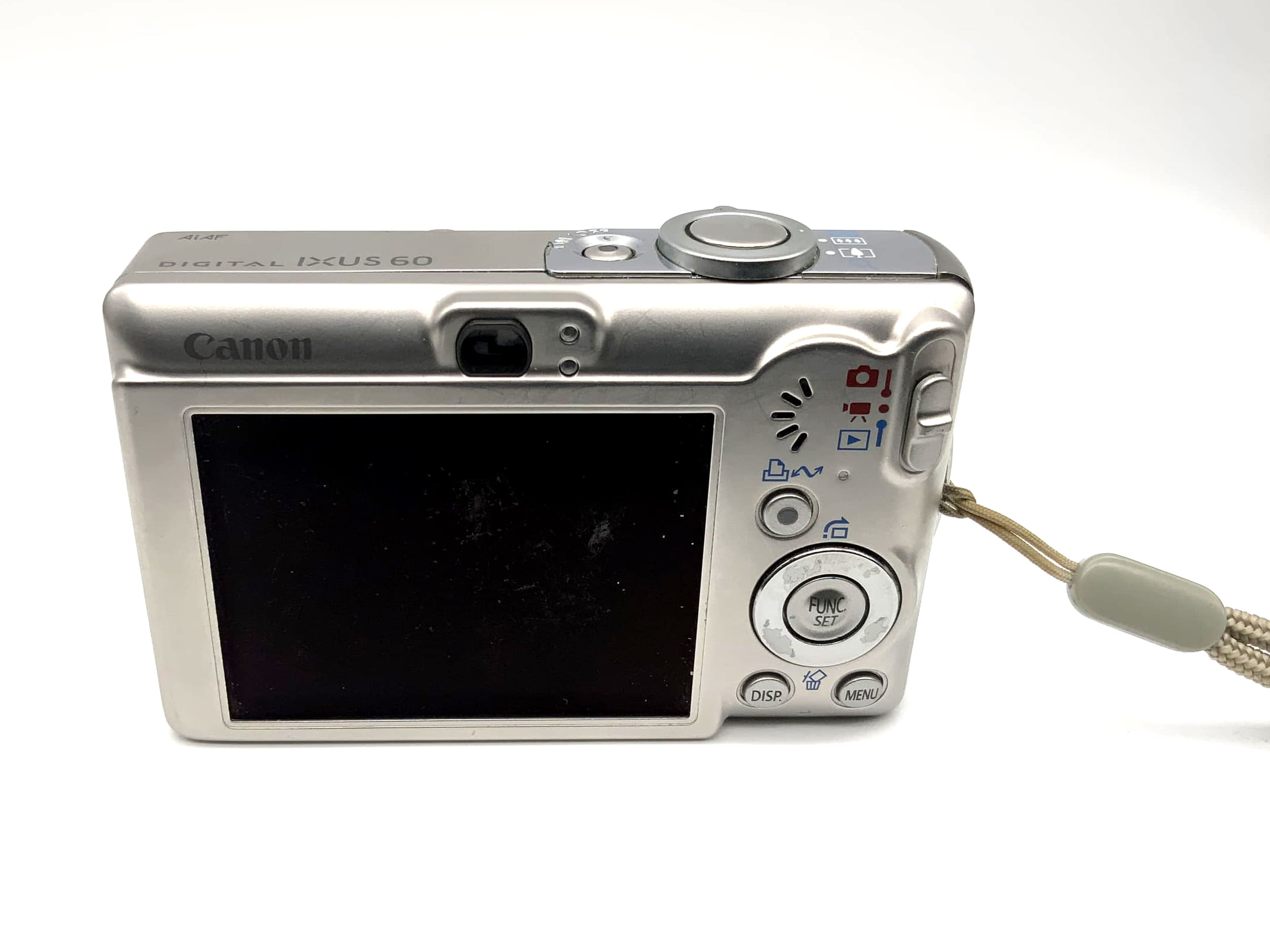 Canon IXUS 60 digital camera with zoom lens 5.8-17.4mm 1:2.8-4.9 6.0 mega pixels