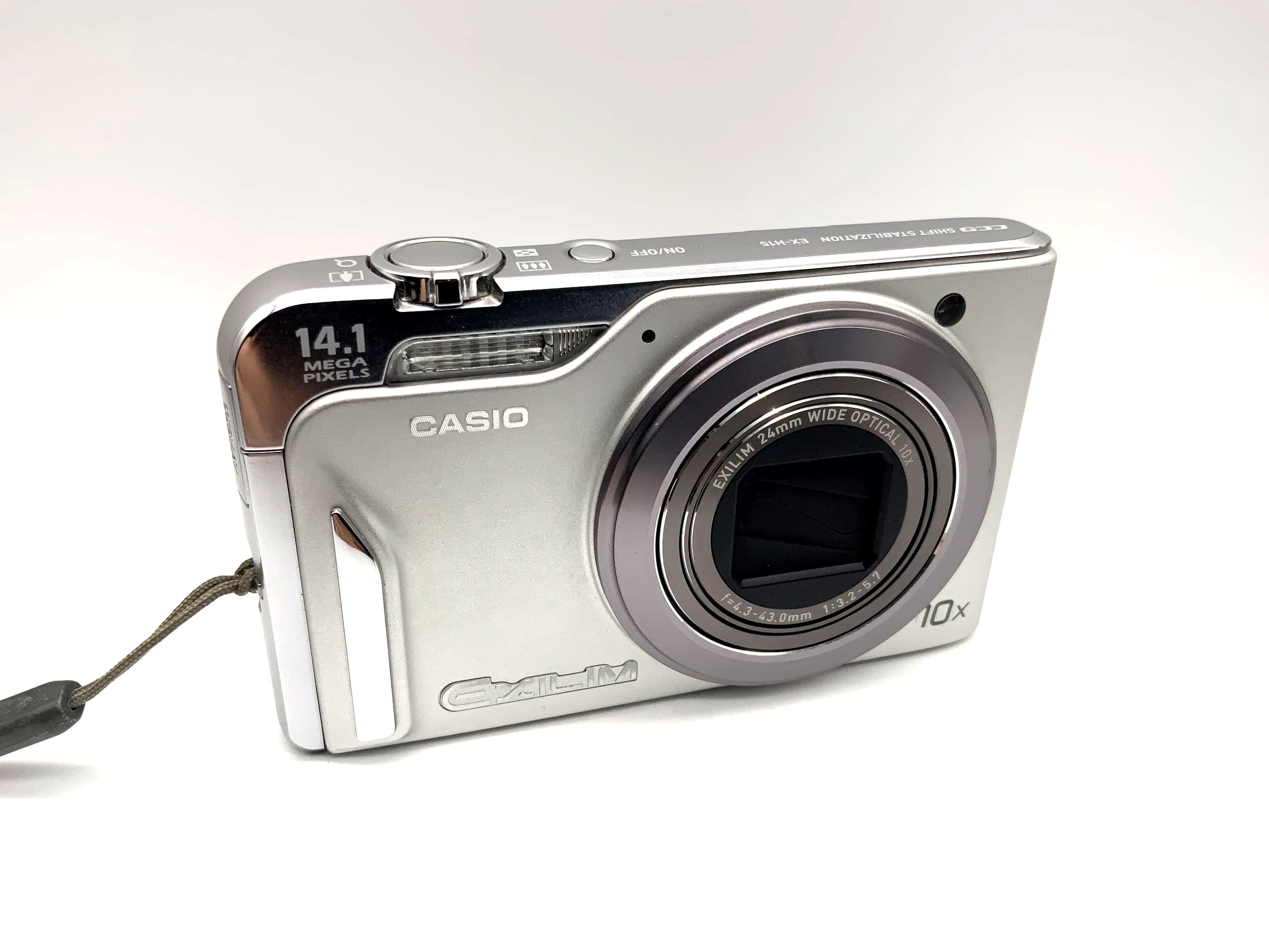 Casio EX-H15 with 24mm Wide Optical 10x f=4.3-43.0mm 1:3.2-5.7 14.1 MP Exilim