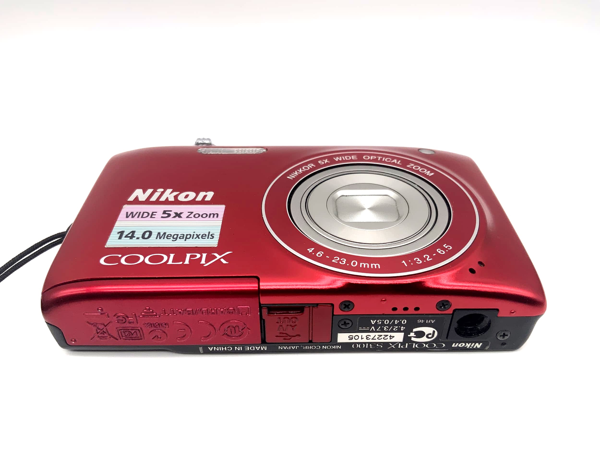 Nikon Coolpix S3100 with Nikkor 5x Wide Optical Zoom 4.6-23.0mm 1:3.2-6.5 14 MP