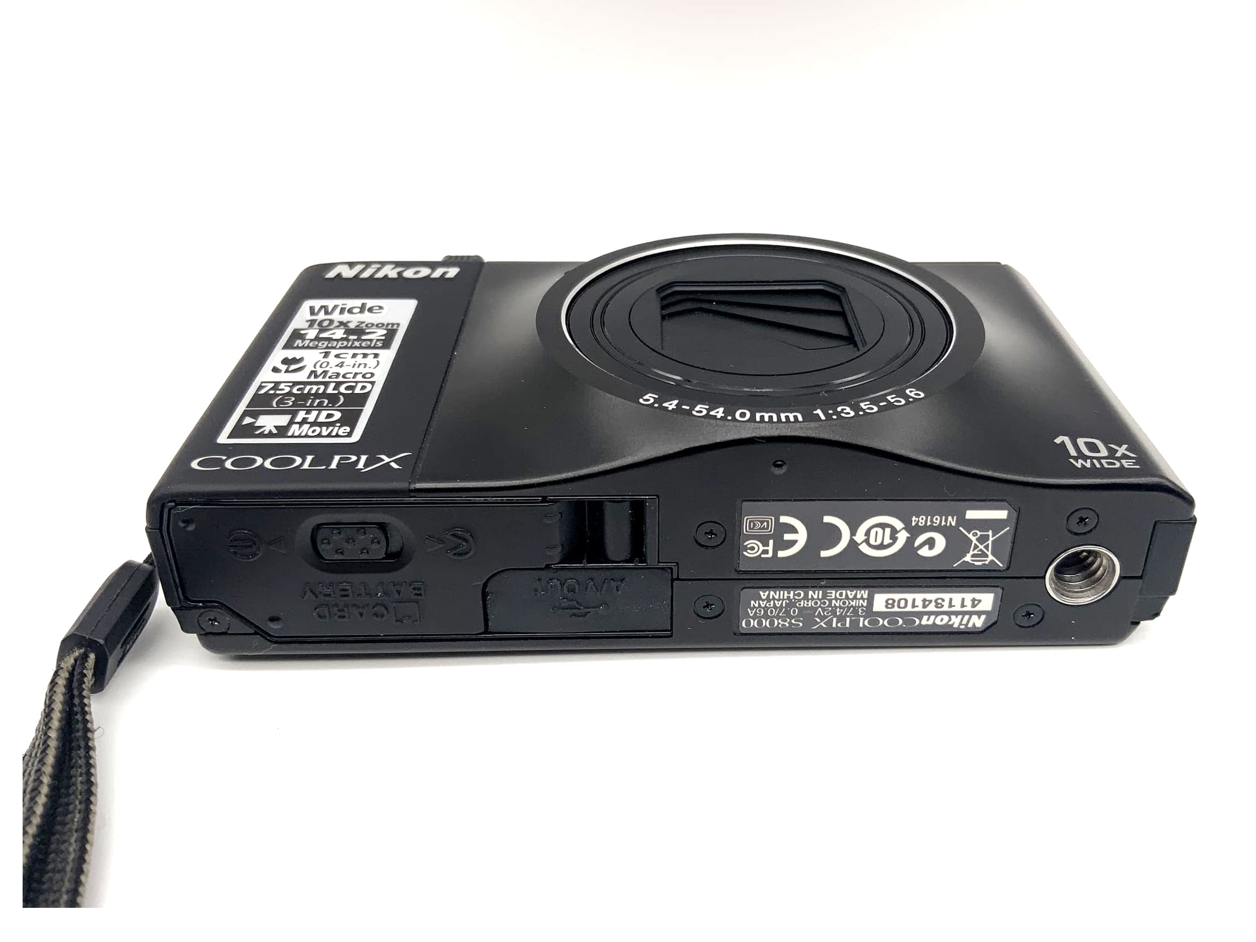 Nikon Coolpix S8000 with Nikkor 10x Wide Optical Zoom ED VR 5.4-54.0mm 1:3.5-5.6