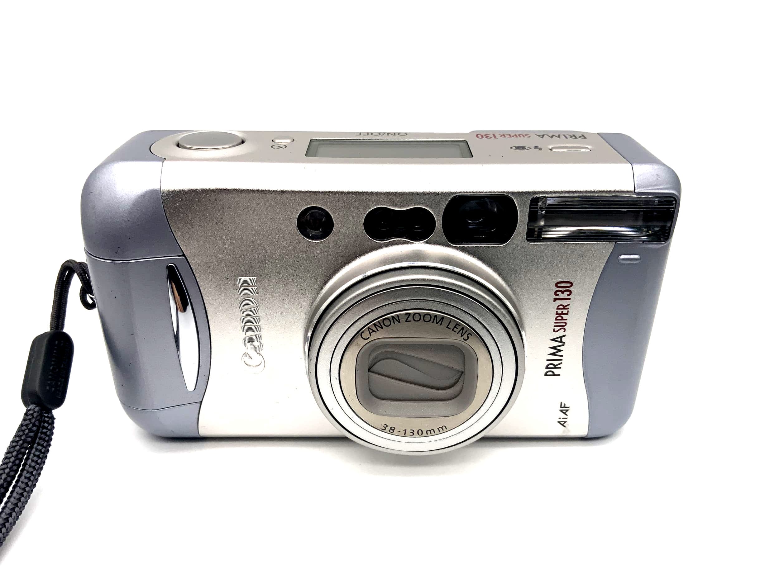 Canon Prima Super 130 Point&amp;Shoot with Zoom Lens 38-130mm Analog Camera 35mm Ai AF