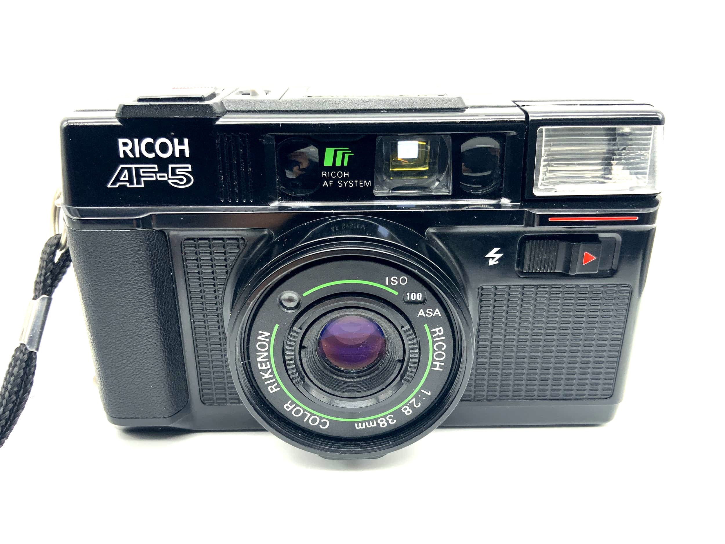 Ricoh AF-5 Point&amp;Shoot with Color Rikenon 1:2.8 38mm analog camera 35mm