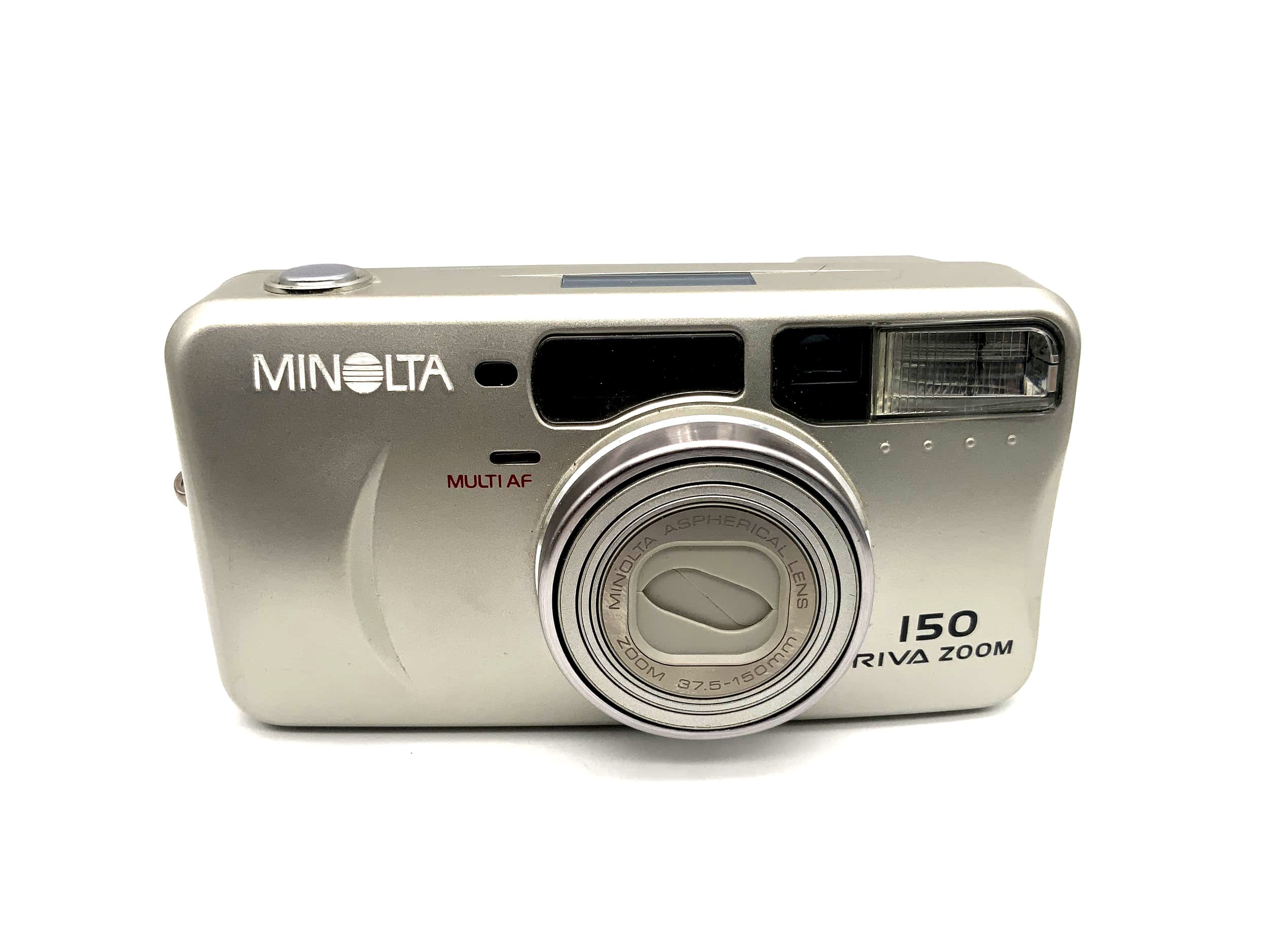 Minolta Riva Zoom 150 Point&amp;Shoot with Aspherical Lens 37.5-150mm 35mm Multi AF