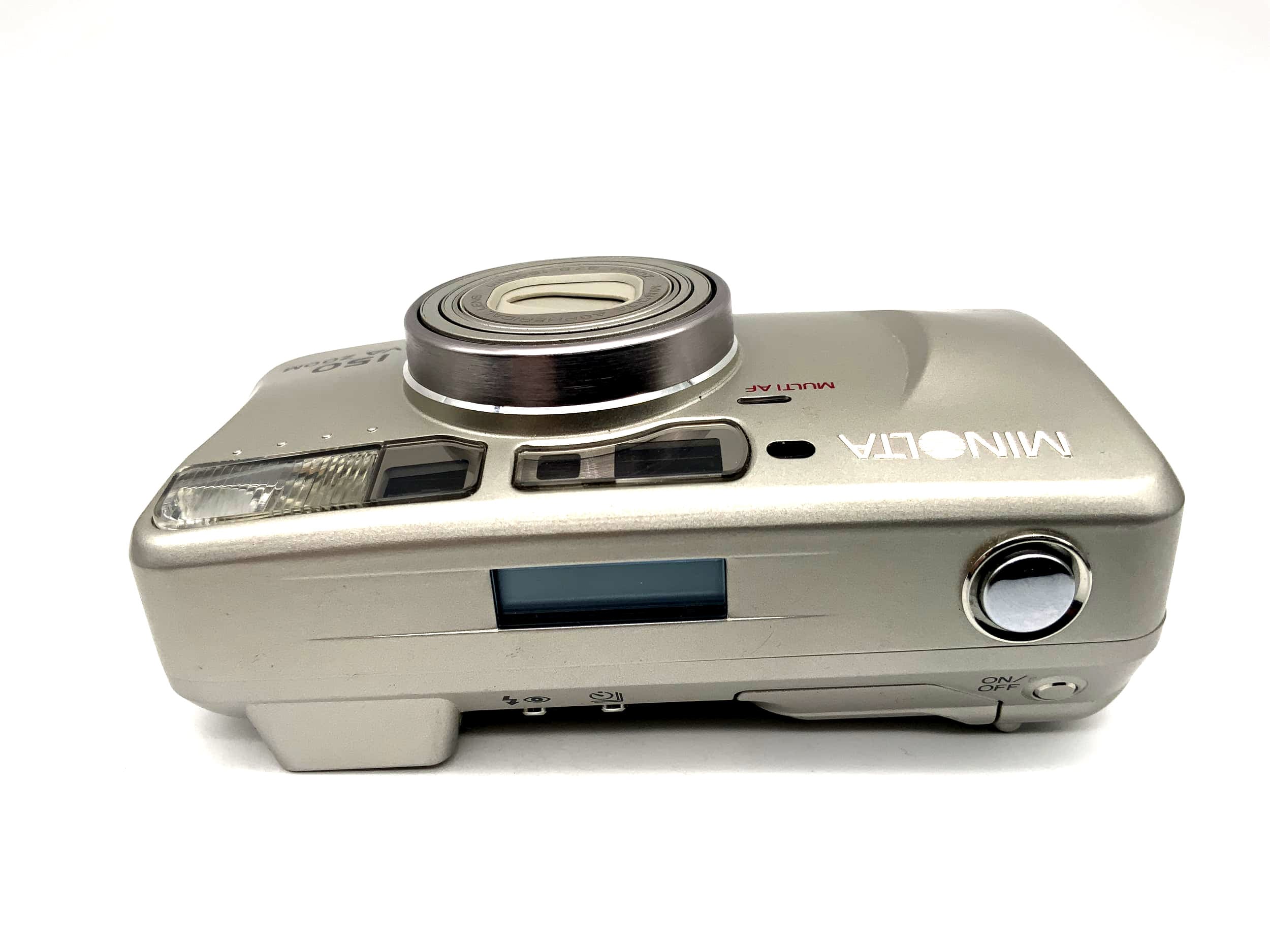 Minolta Riva Zoom 150 Point&amp;Shoot with Aspherical Lens 37.5-150mm 35mm Multi AF