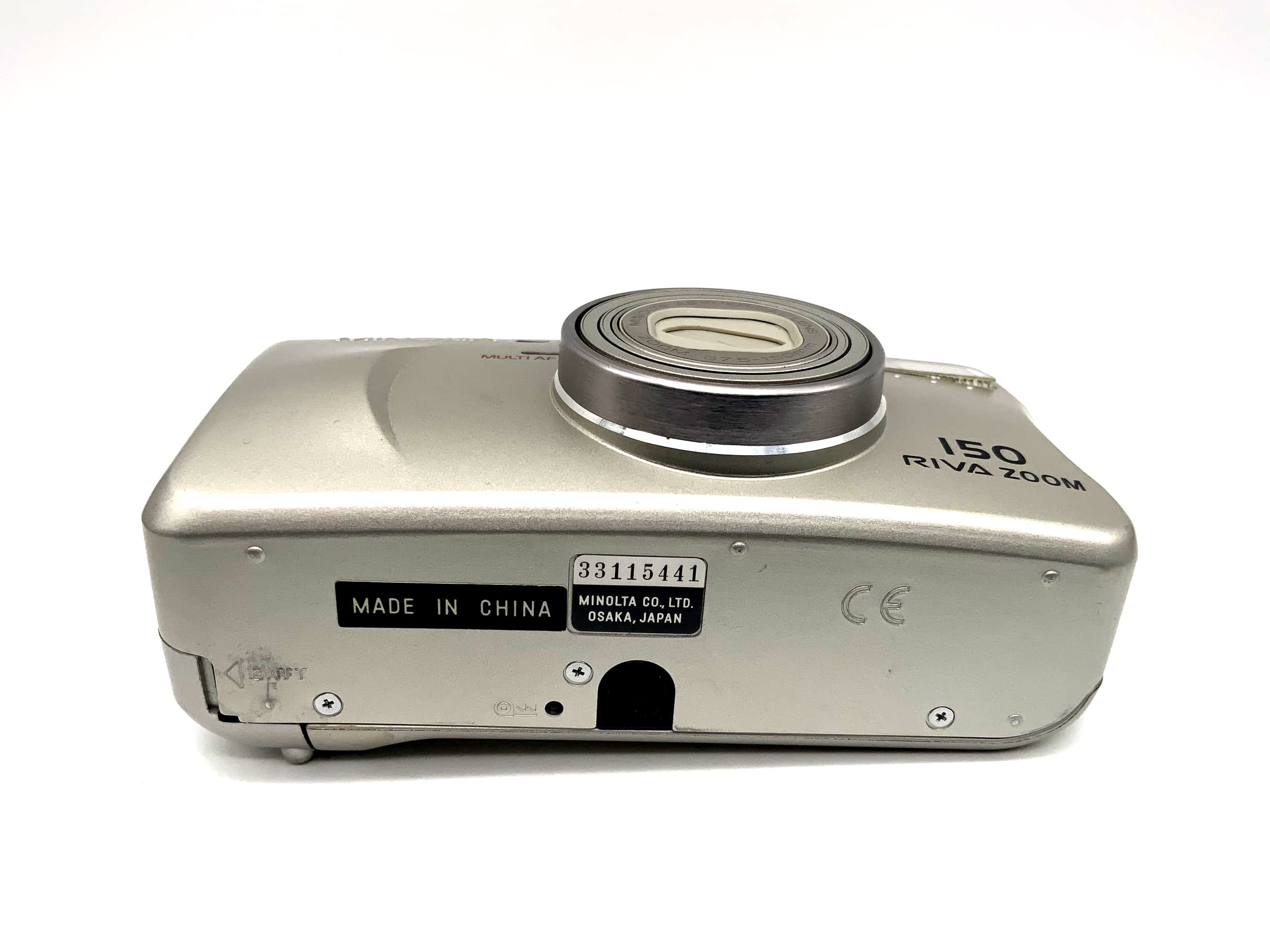 Minolta Riva Zoom 150 Point&amp;Shoot with Aspherical Lens 37.5-150mm 35mm Multi AF