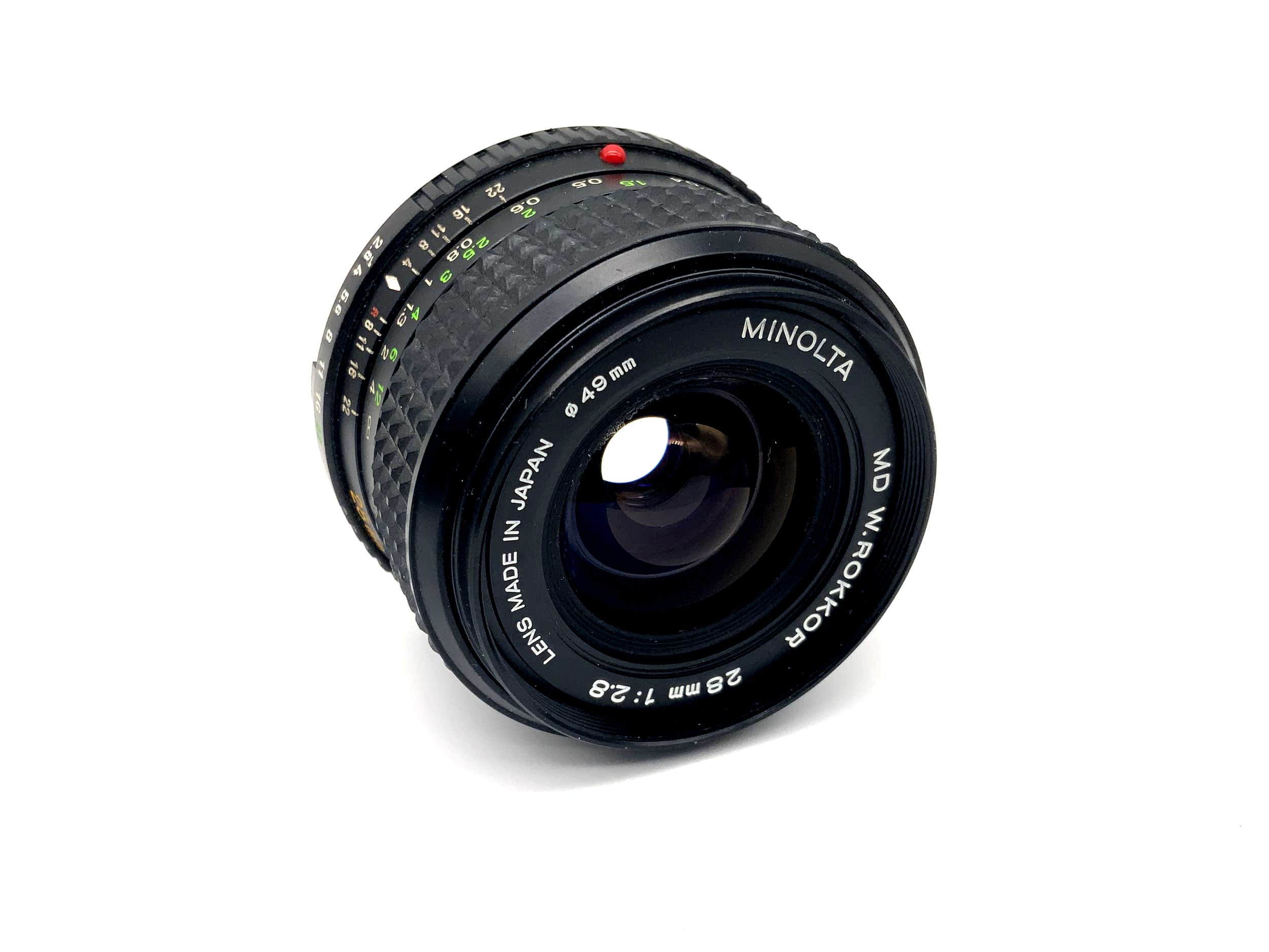 Minolta 28mm 1:2.8 Lens MD W.Rokkor Camera Camera Lens (Minolta MD)