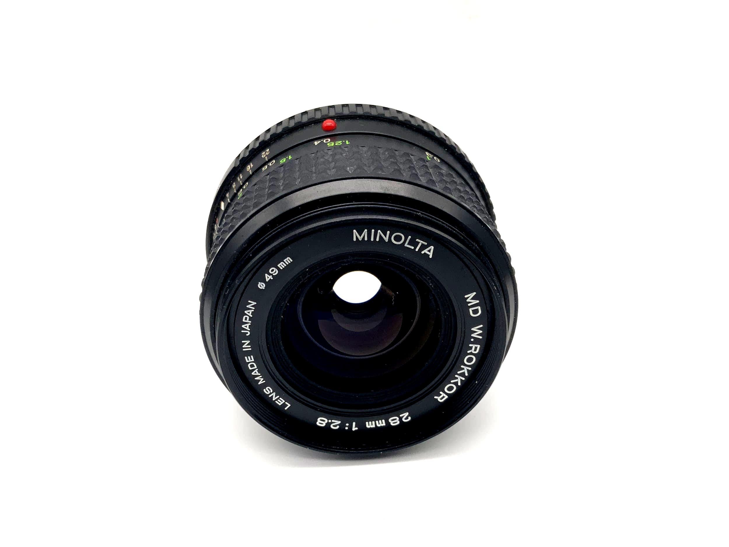 Minolta 28mm 1:2.8 Lens MD W.Rokkor Camera Camera Lens (Minolta MD)