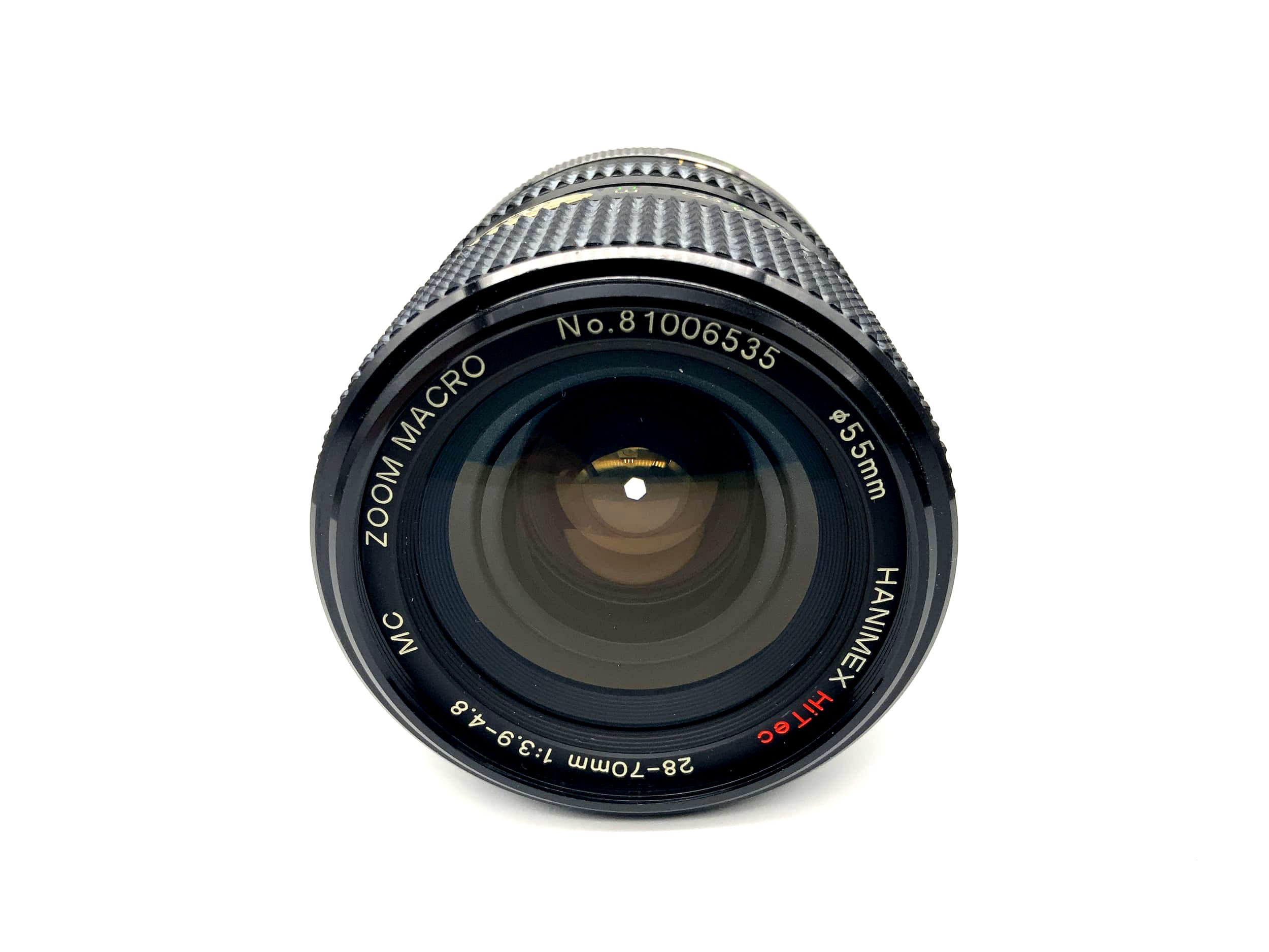 Hanimex 28-70mm 1:3.9-4.8 Lens Hi Tec MC Multi Coating Lens (M42)