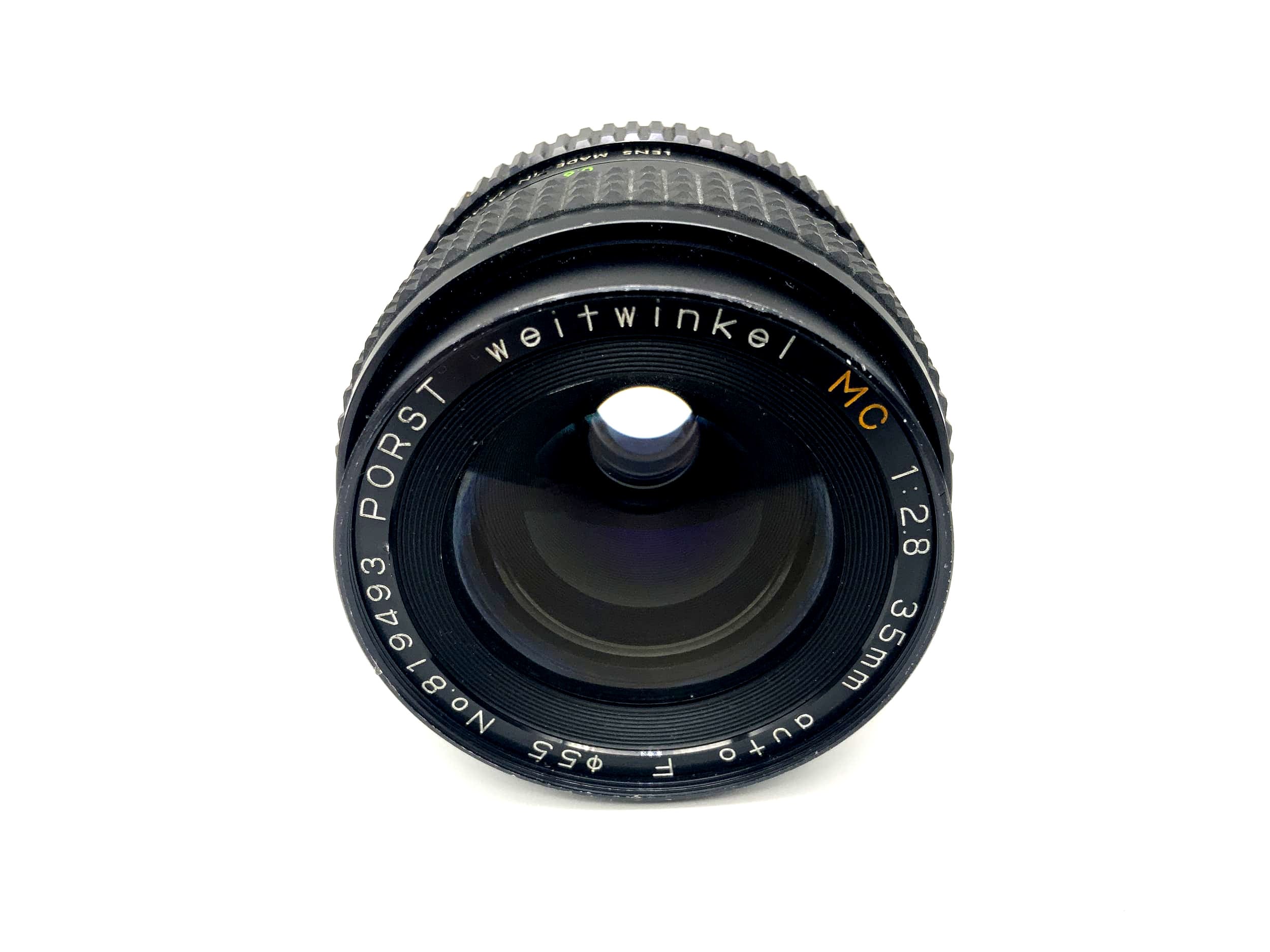 Porst 35mm 1:2.8 lens auto F wide angle ww MC camera lens (M42)