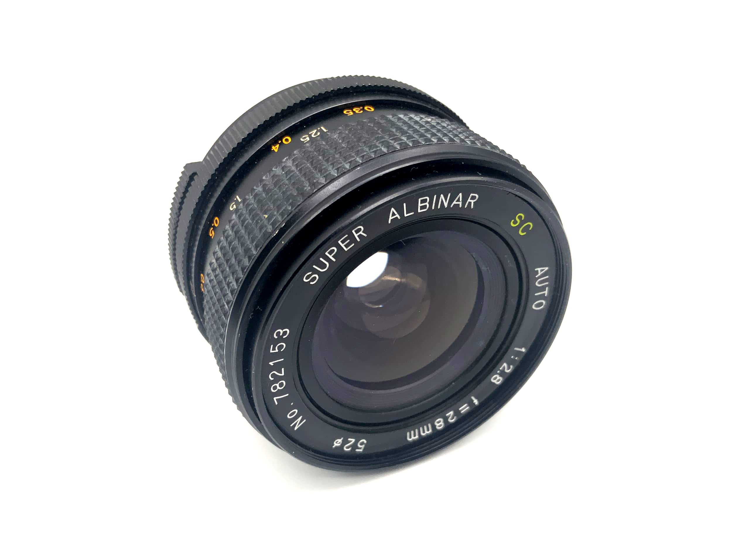Albinar 28mm 1:2.8 Lens Auto SC super Albinar Camera Lens (M42)