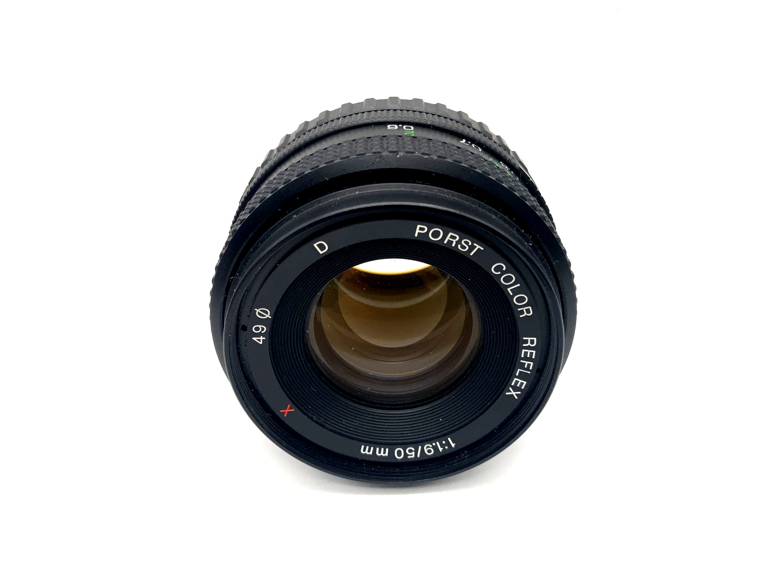 Porst 50mm 1:1.9 Lens Color Reflex D red X red X Lens (Fujica X)