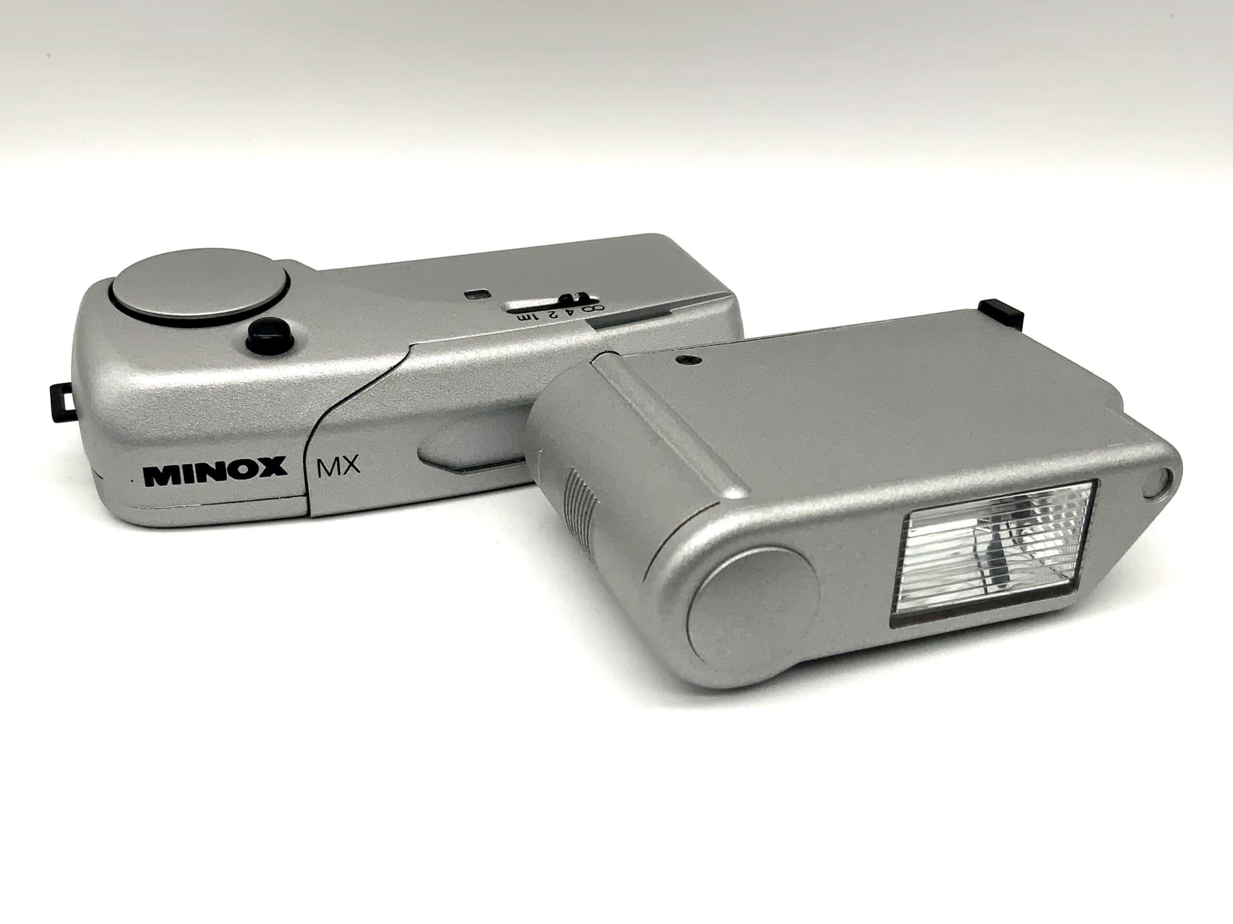 Minox MX with Minox 1:4.8 f=15mm 60209 with original packaging and flash miniature camera spy cam