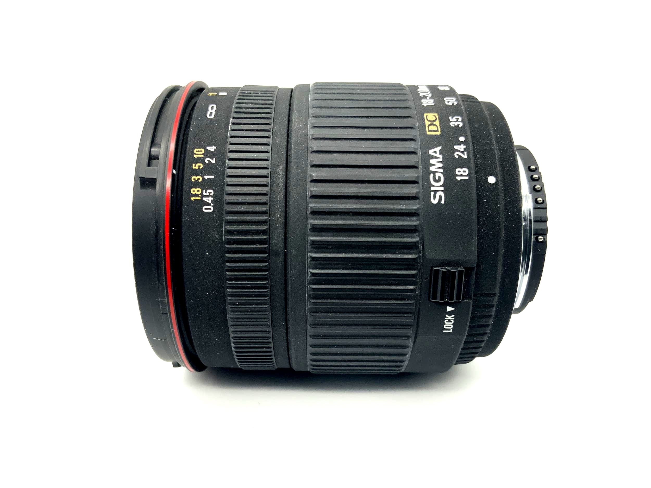 Sigma 18-200mm 1:3.5-6.3 D Lens Sigma Zoom DC Lens (Nikon AF)
