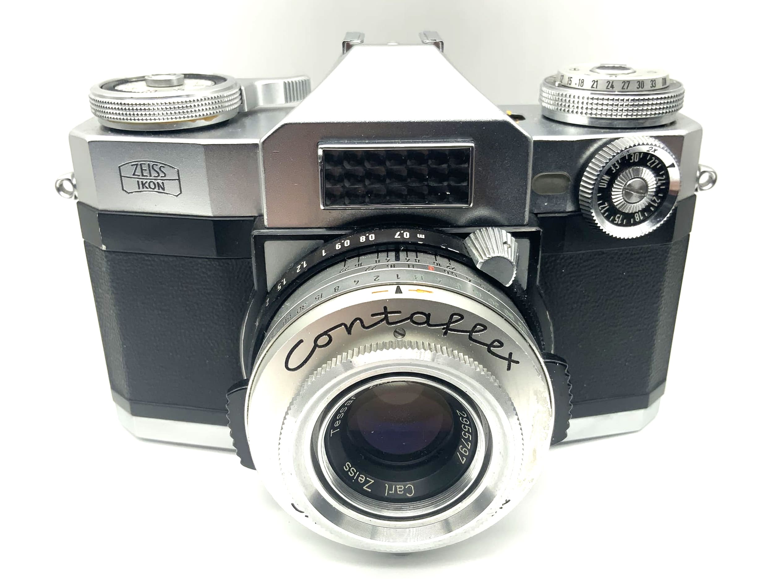 Zeiss Ikon Contaflex Synchro-Compur 35mm SLR analog (Carl Zeiss Tessar 2.8/50)