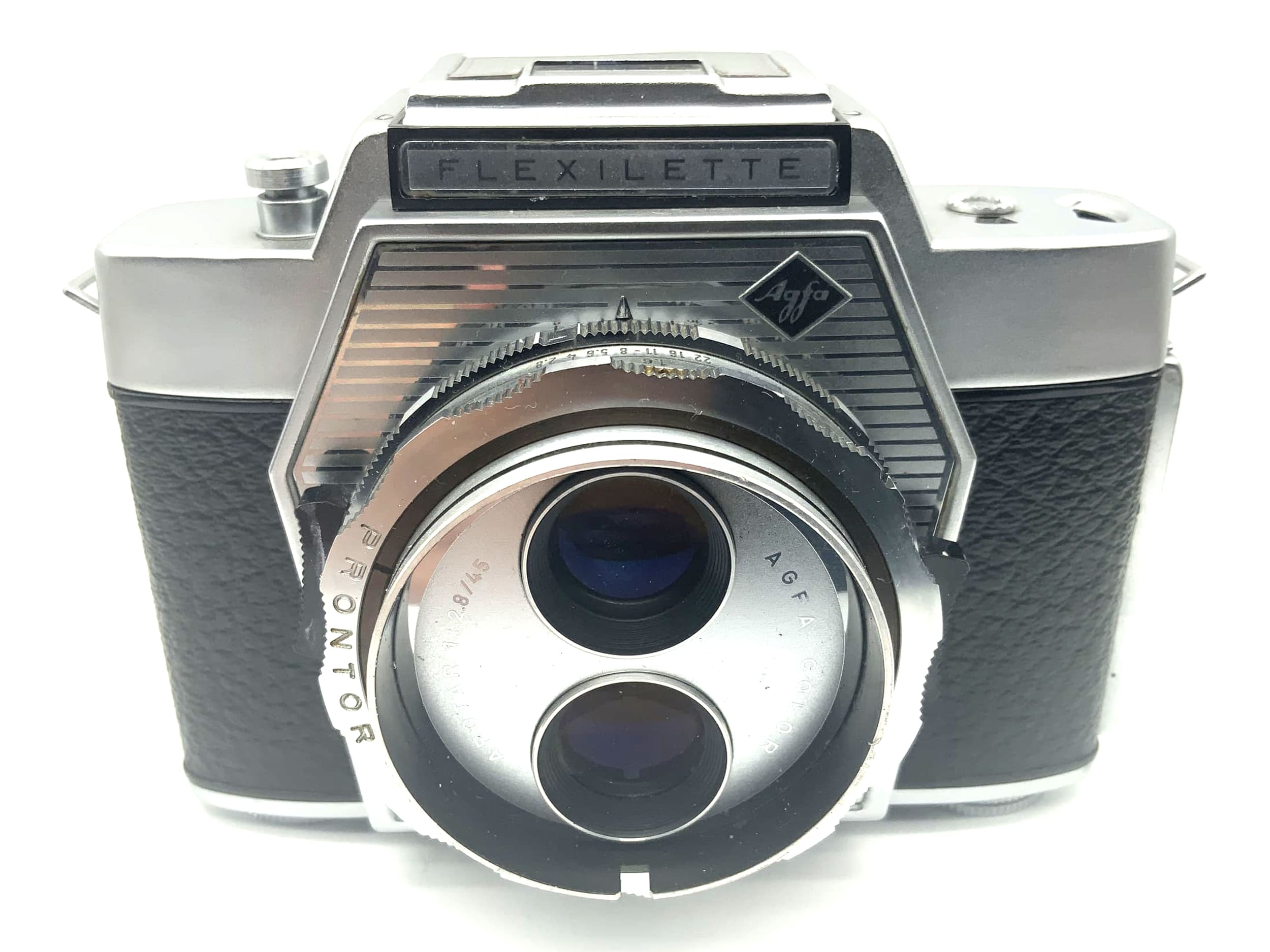 Agfa Flexilette Prontor 35mm SLR analog (Color Apotar 1:2.8/45)