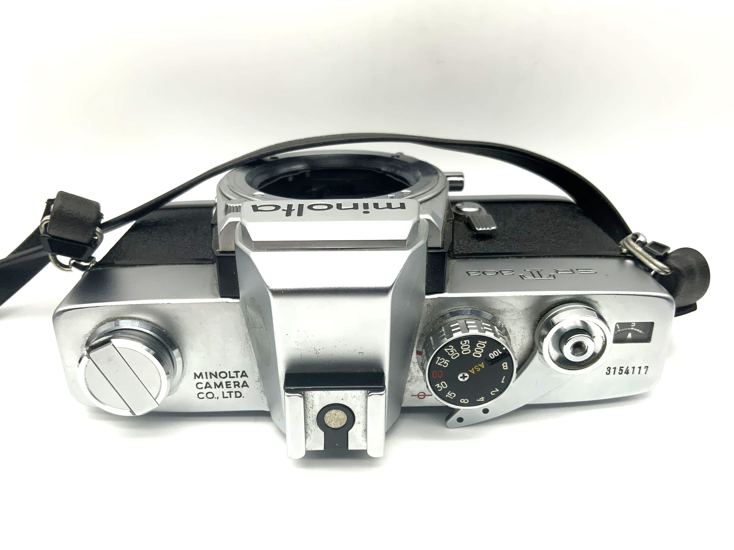 Minolta SRT 303 35mm SLR analog single-lens reflex camera (Minolta MD)