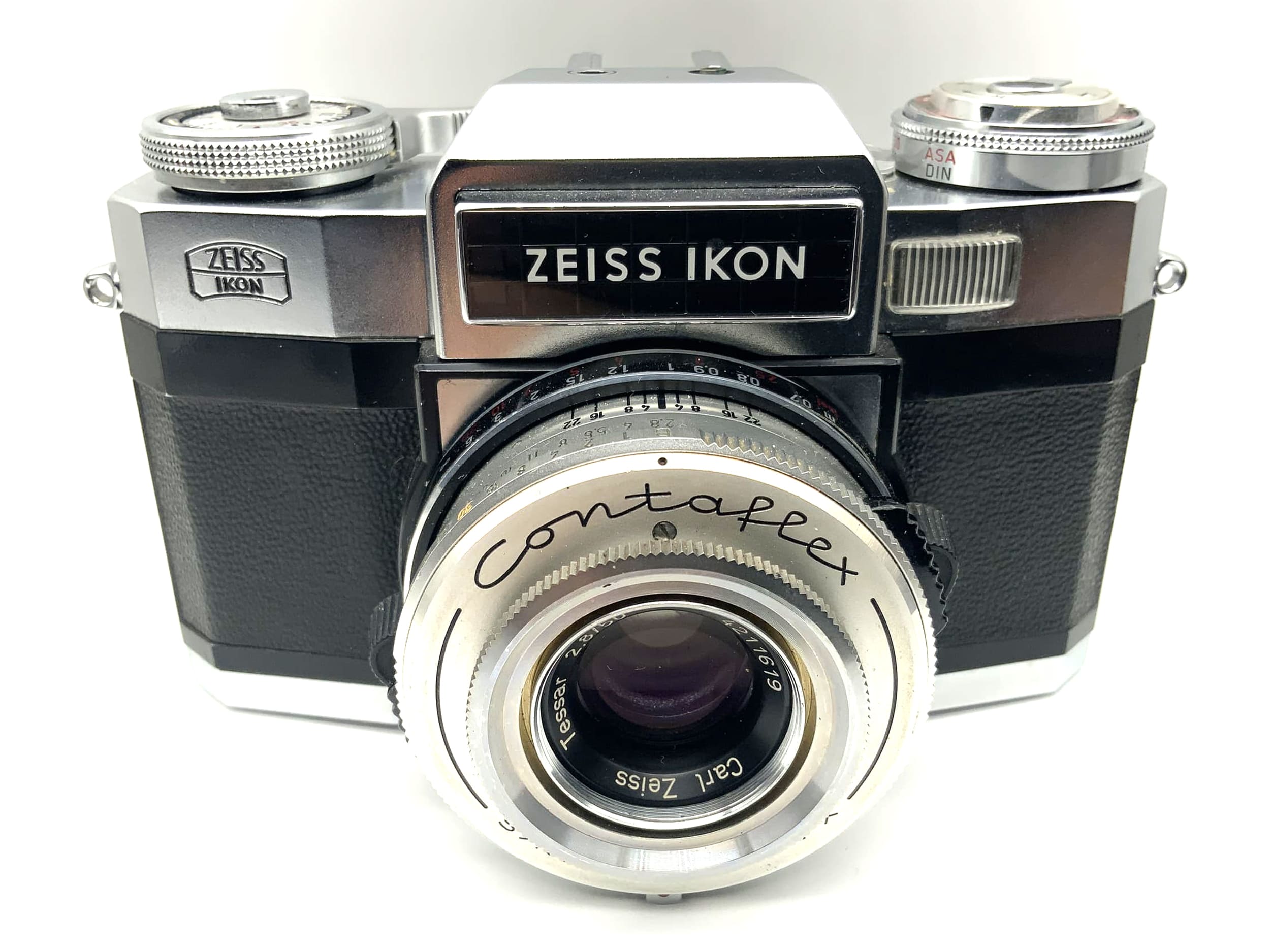 Zeiss Ikon Contaflex Super B Synchro-Compur-X with Tessar 2.8/50 !Beli defective!