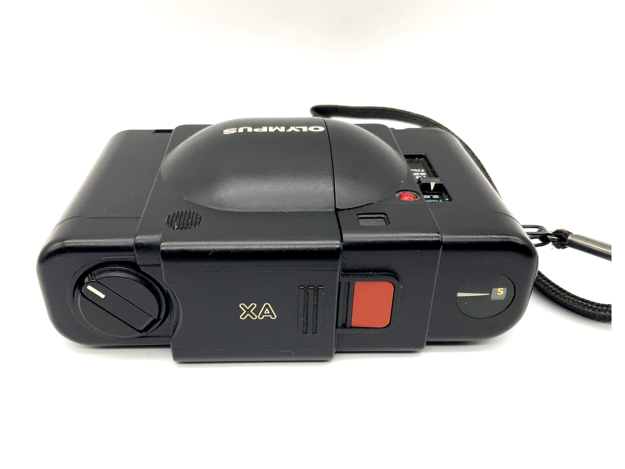 Olympus XA rangefinder camera with F.Zuiko 1:2.8 35mm lens &amp; Electronic Flash A16 flash