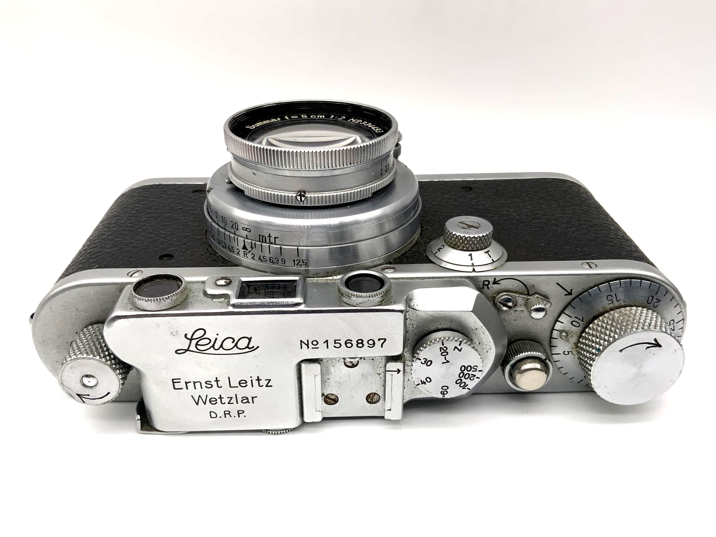 Leitz Leica III 1935 viewfinder camera with Summar 5cm 1:2 50mm Leica 3 No. 156897