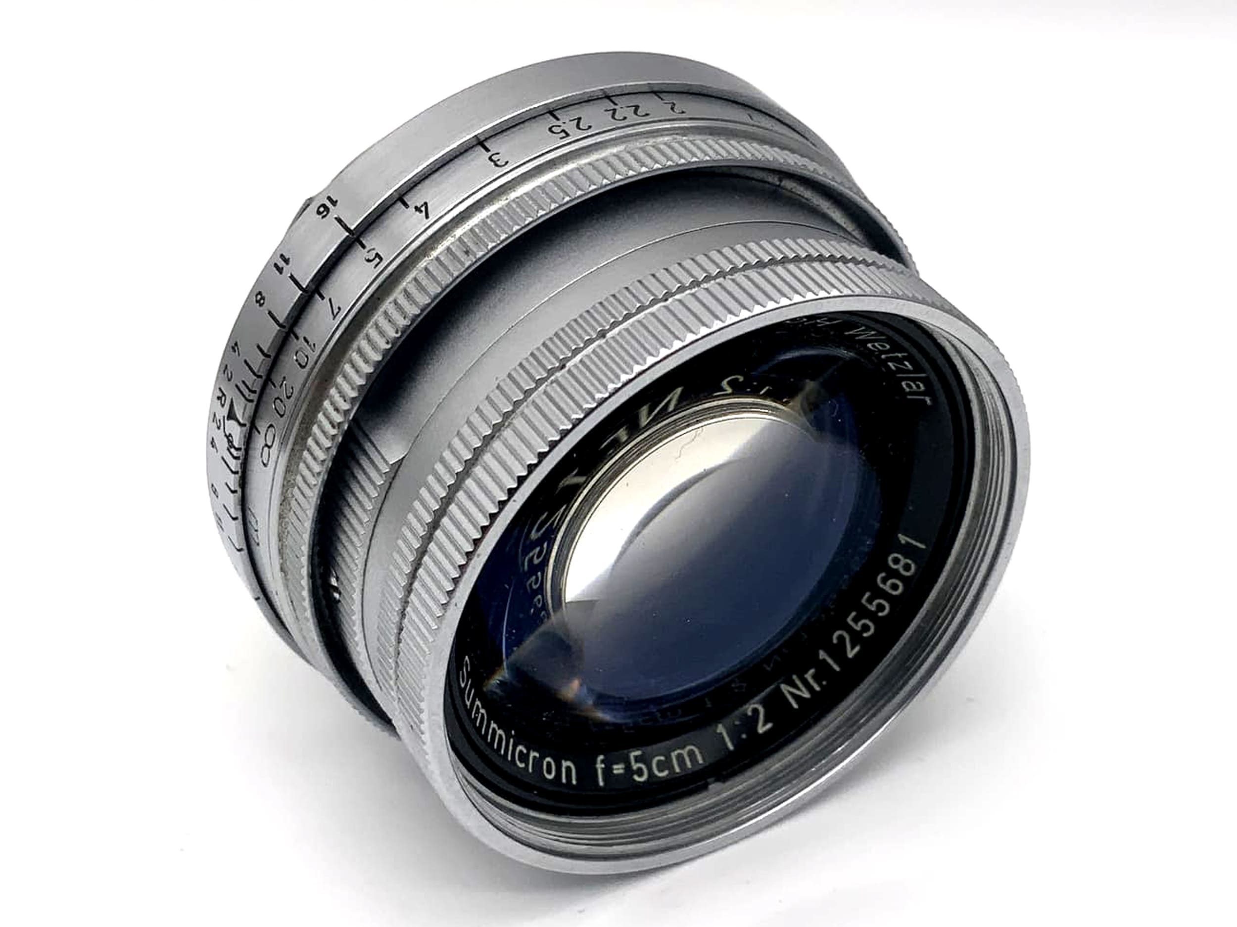 Leitz Leica III f 1956 viewfinder camera + Summicron 5cm 1:2 50mm Leica 3f No. 792435