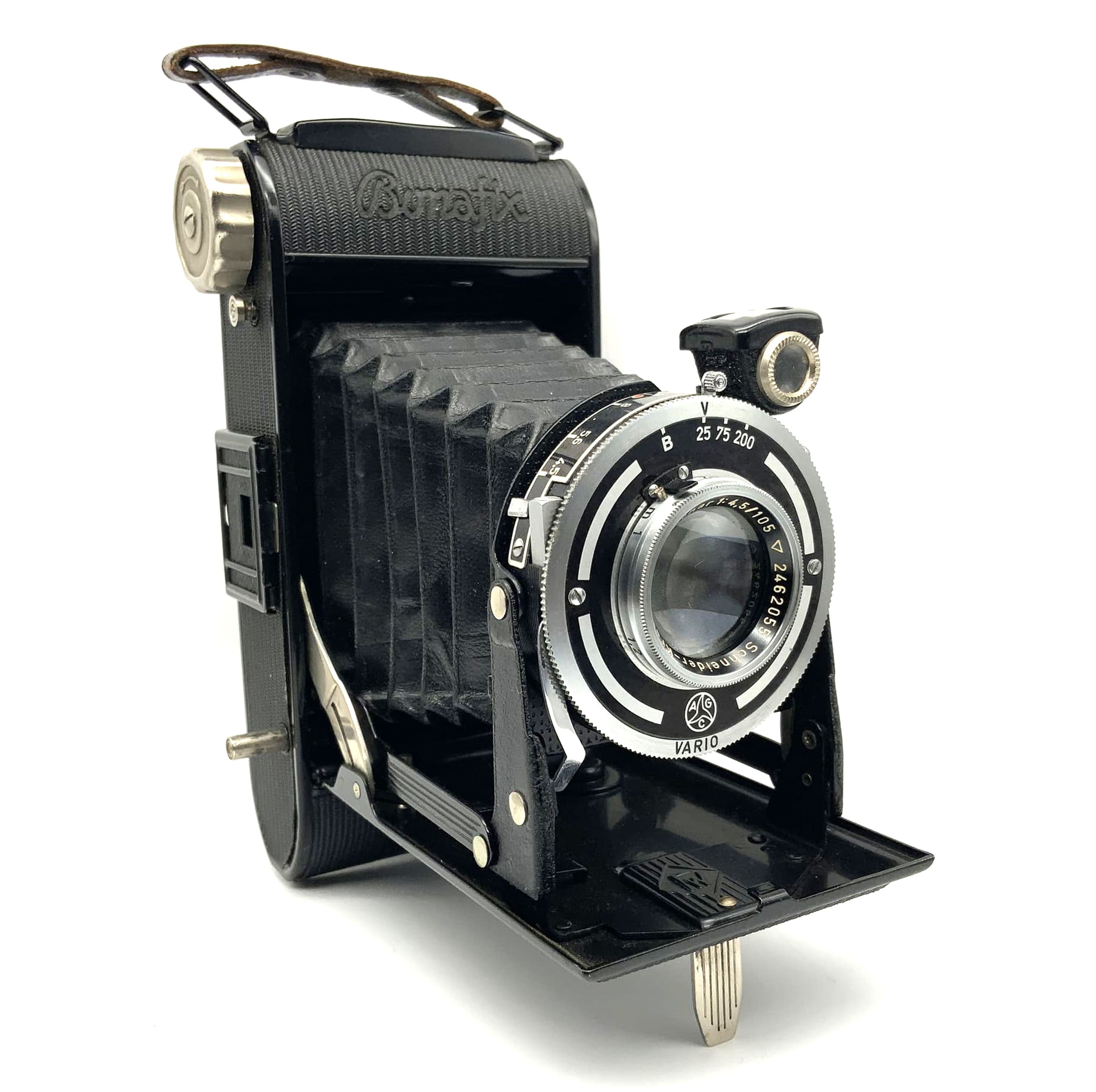 Franka Bonafix folding camera with Schneider Kreuznach Radionar 1:4.5/105 Vario lens