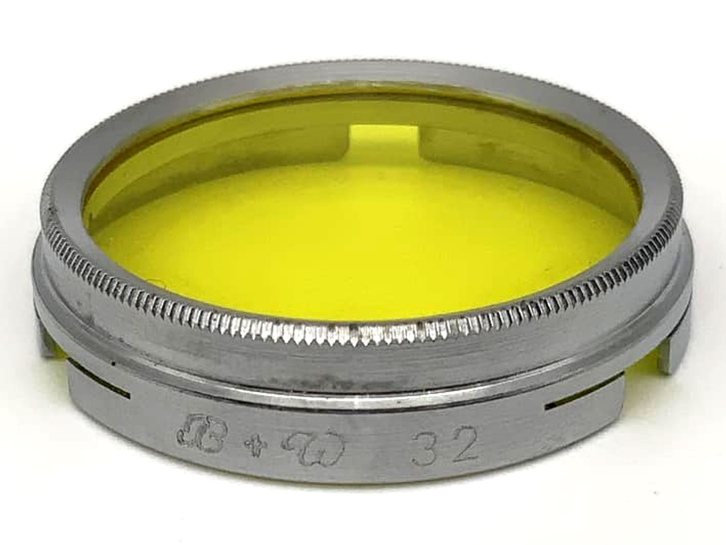 B+W color filter 32mm yellow yellow colorfilter plug-in filter slip on