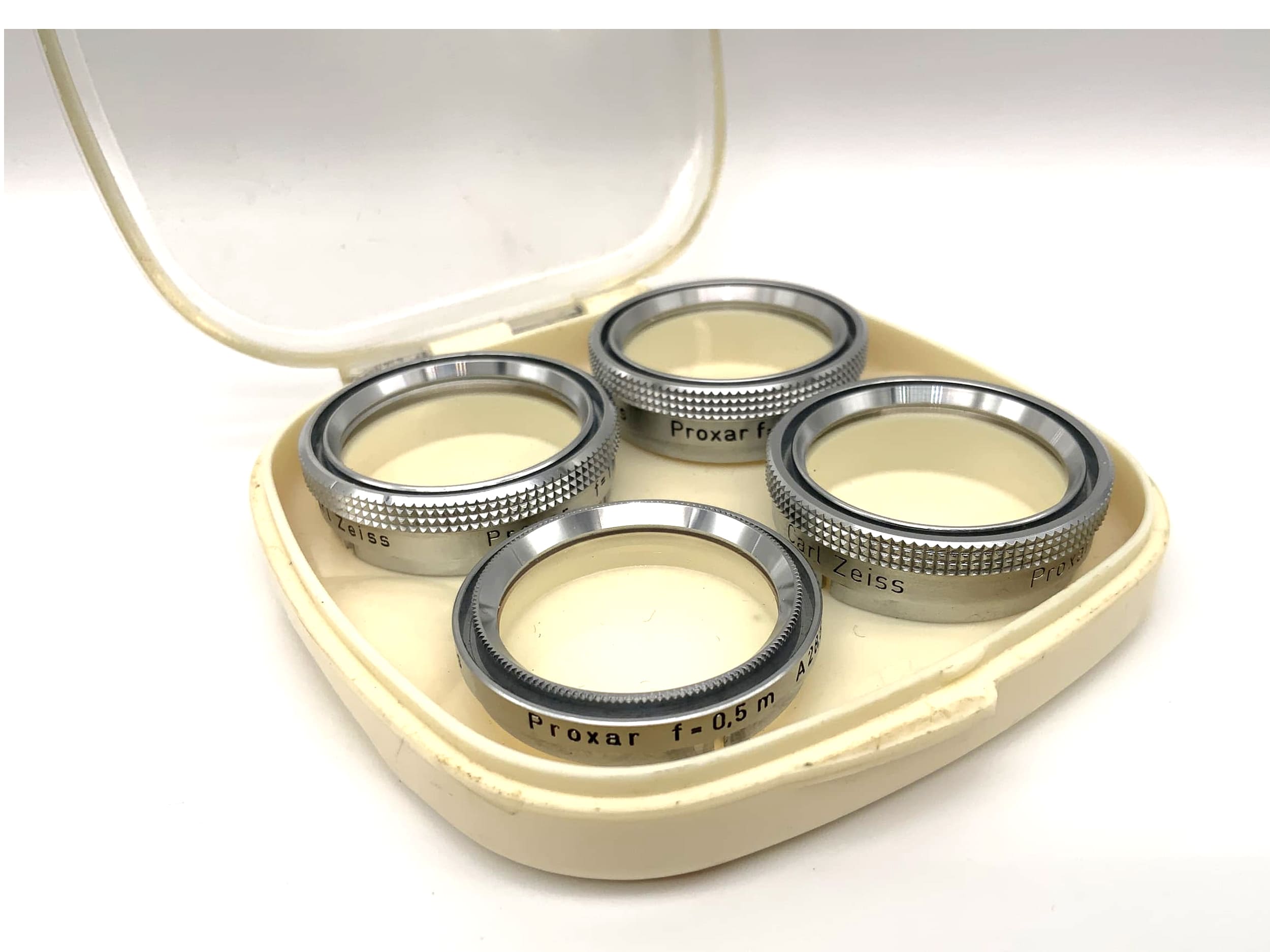 Carl Zeiss close-up lenses 28.5mm Proxar f=0.2m/0.3m/0.5m/1m set plug-in filter slip on
