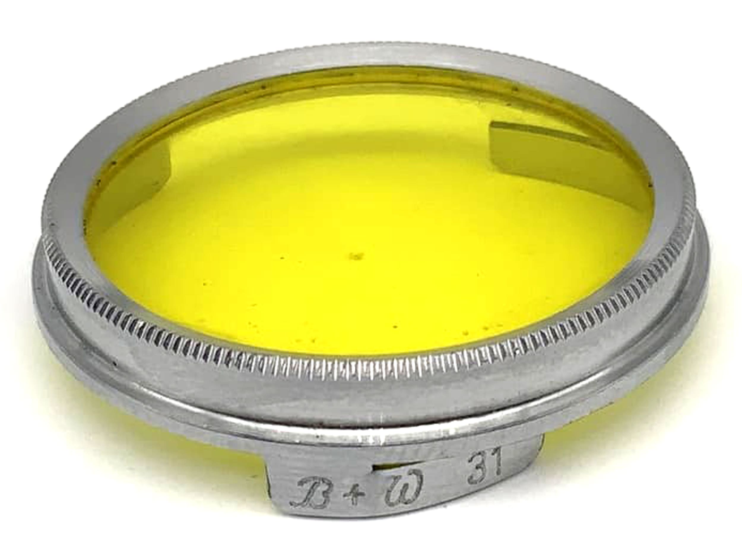 B+W color filter 31mm yellow yellow colorfilter plug-in filter slip on